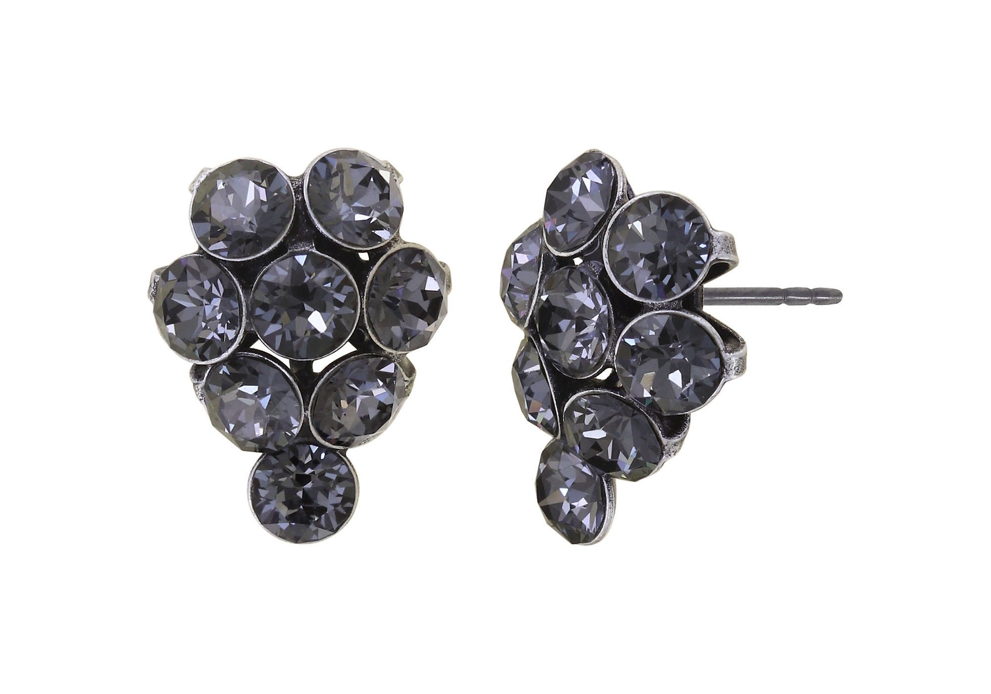 image pour Clou d'oreille Magic Fireball Gris crystal night fall Classic Size (21mm Ø)