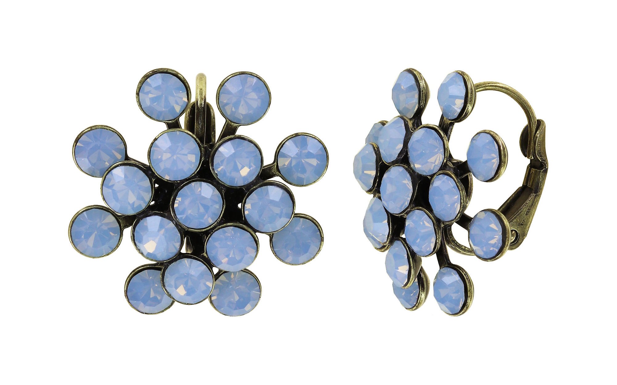 image pour Boucles d'oreilles Eurowire Magic Fireball Bleu lt. sapphire opal Classic Size (21mm Ø)