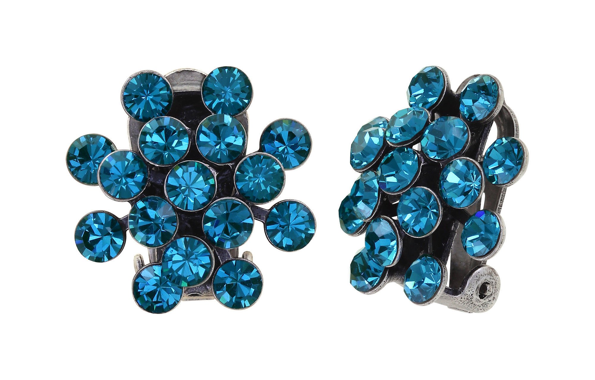 image pour Boucles d'oreilles Clip Magic Fireball Turquoise indicolite Classic Size (21mm Ø)