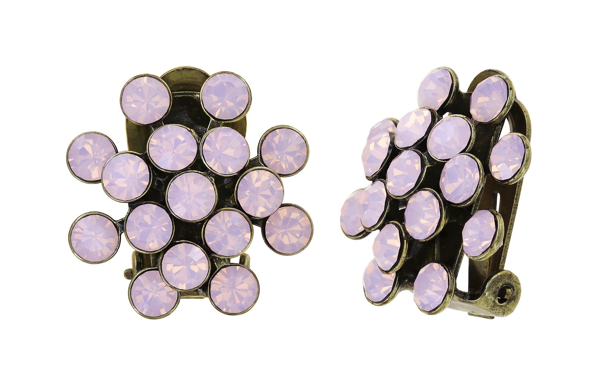 Bild für Ohrringe mit Clip Magic Fireball Pink rose opal Classic Size (21mm Ø)