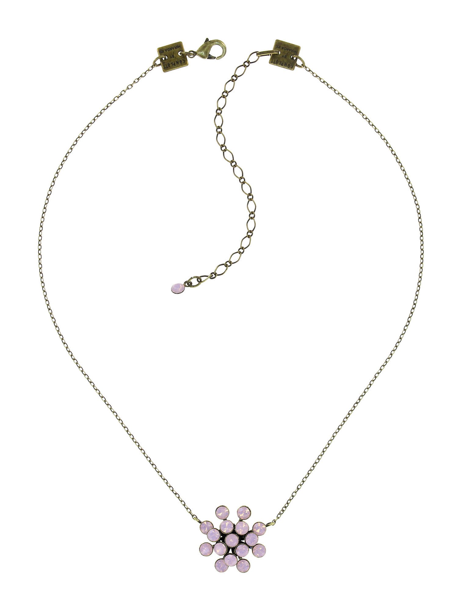 image for Necklace pendant Magic Fireball Pink rose opal Classic Size (21mm Ø)