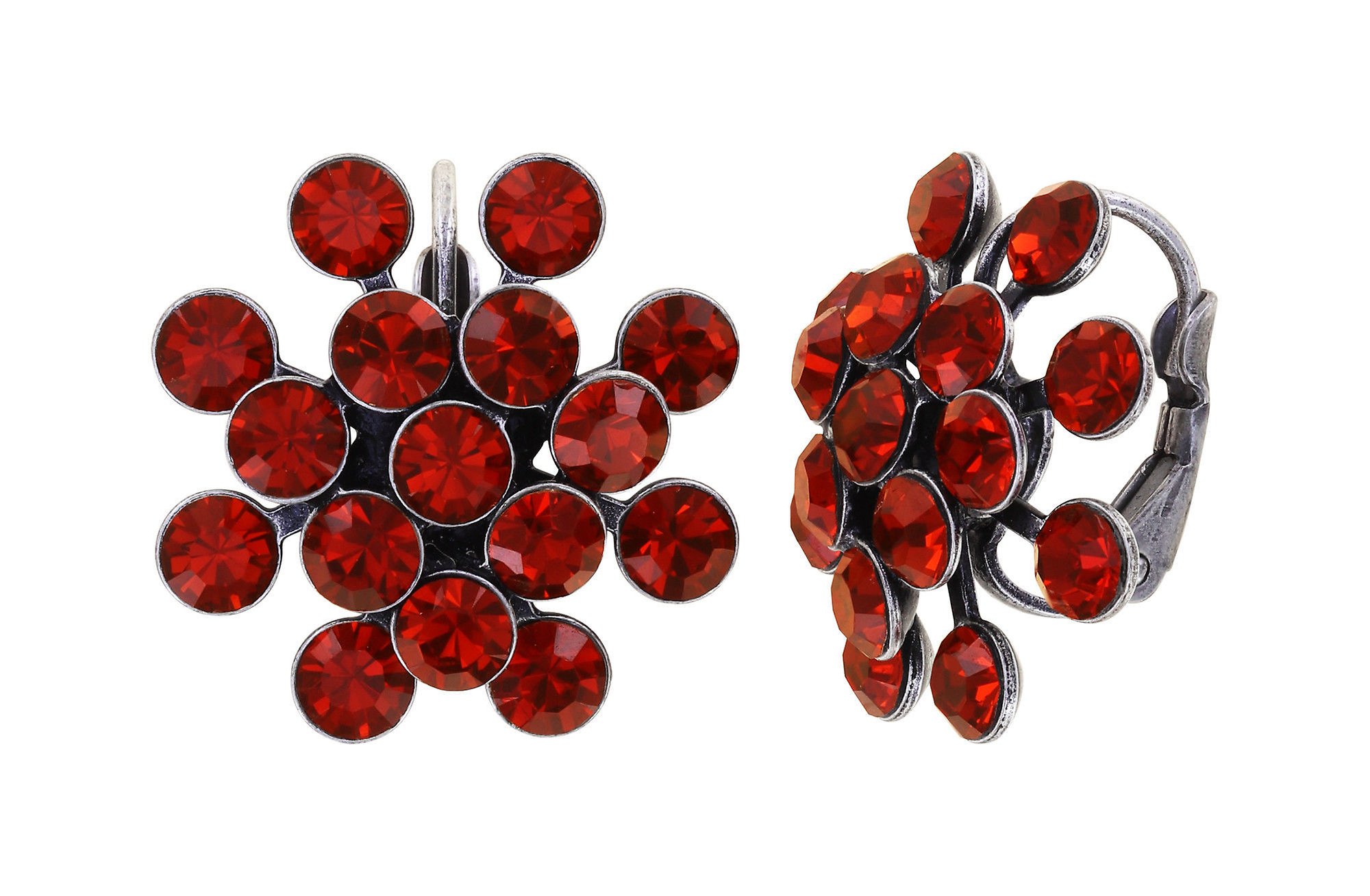 image for Earring Eurowire Magic Fireball Red red velvet Classic Size (21mm Ø)