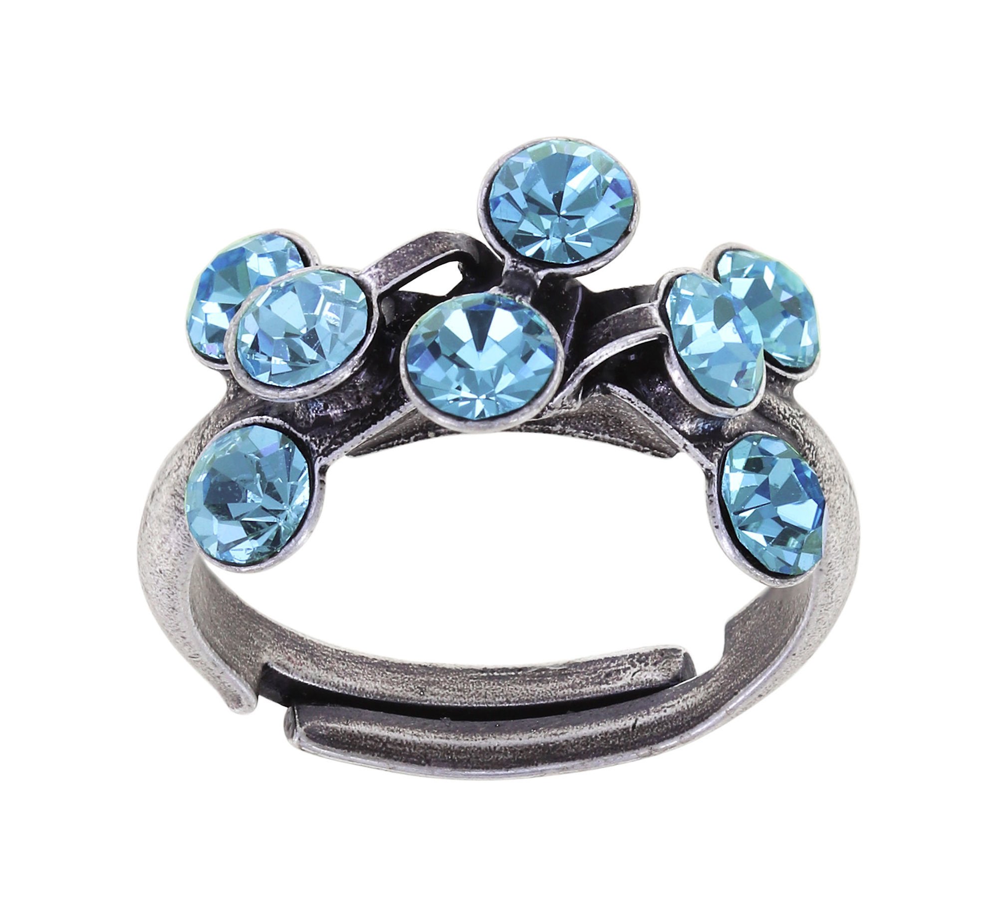 image pour Anneau Magic Fireball Bleu Clair aquamarine Classic Size (21mm Ø)