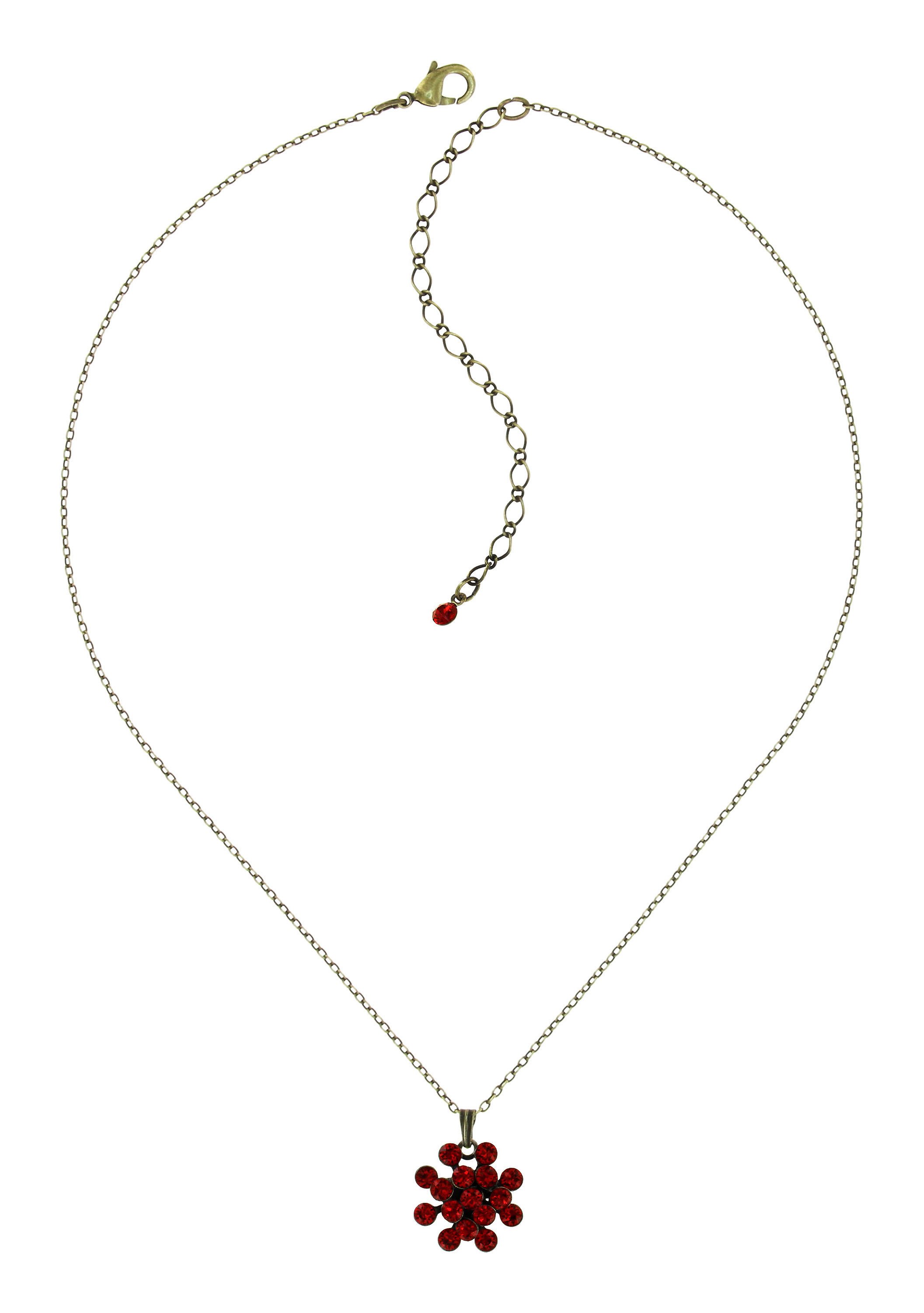 image for Necklace Pendant Magic Fireball Red red velvet mini