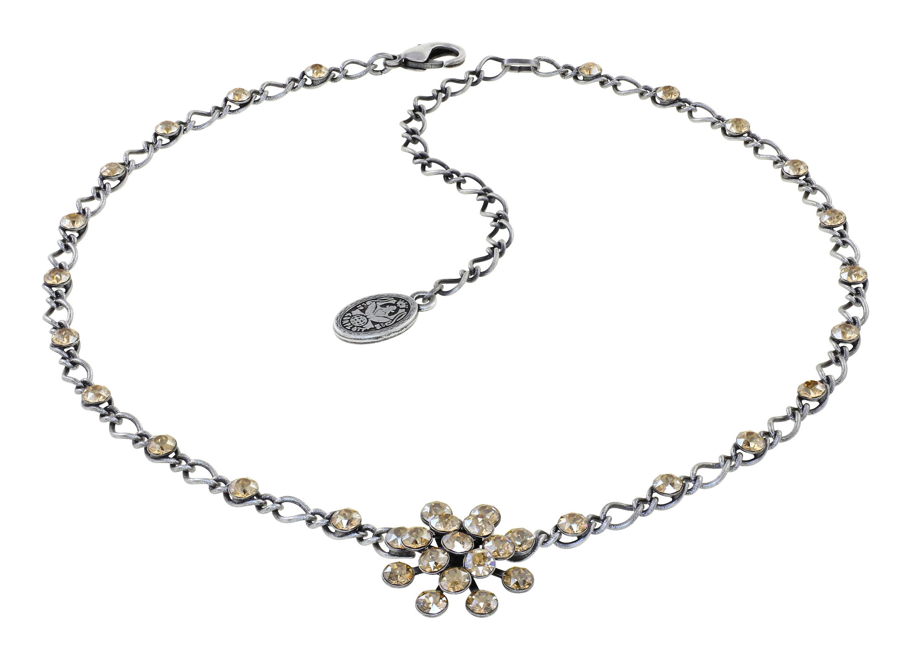 image for Necklace Magic Fireball Beige crystal golden shadow Classic Size (21mm Ø)