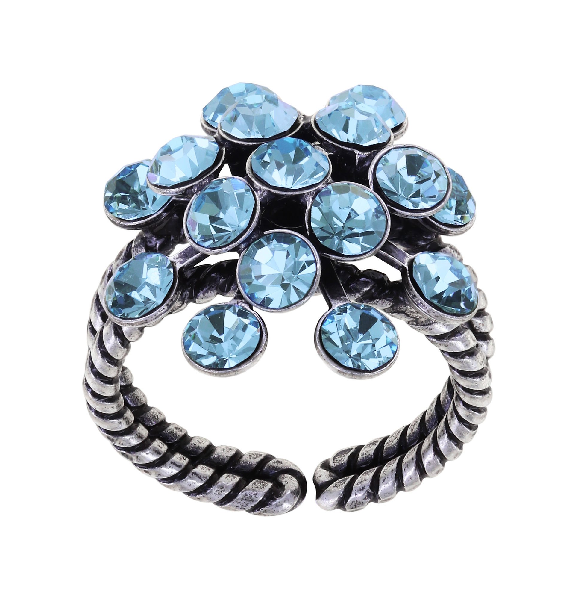 Bild für Ring Magic Fireball Hellblau Aquamarin Classic Size (21mm Ø)