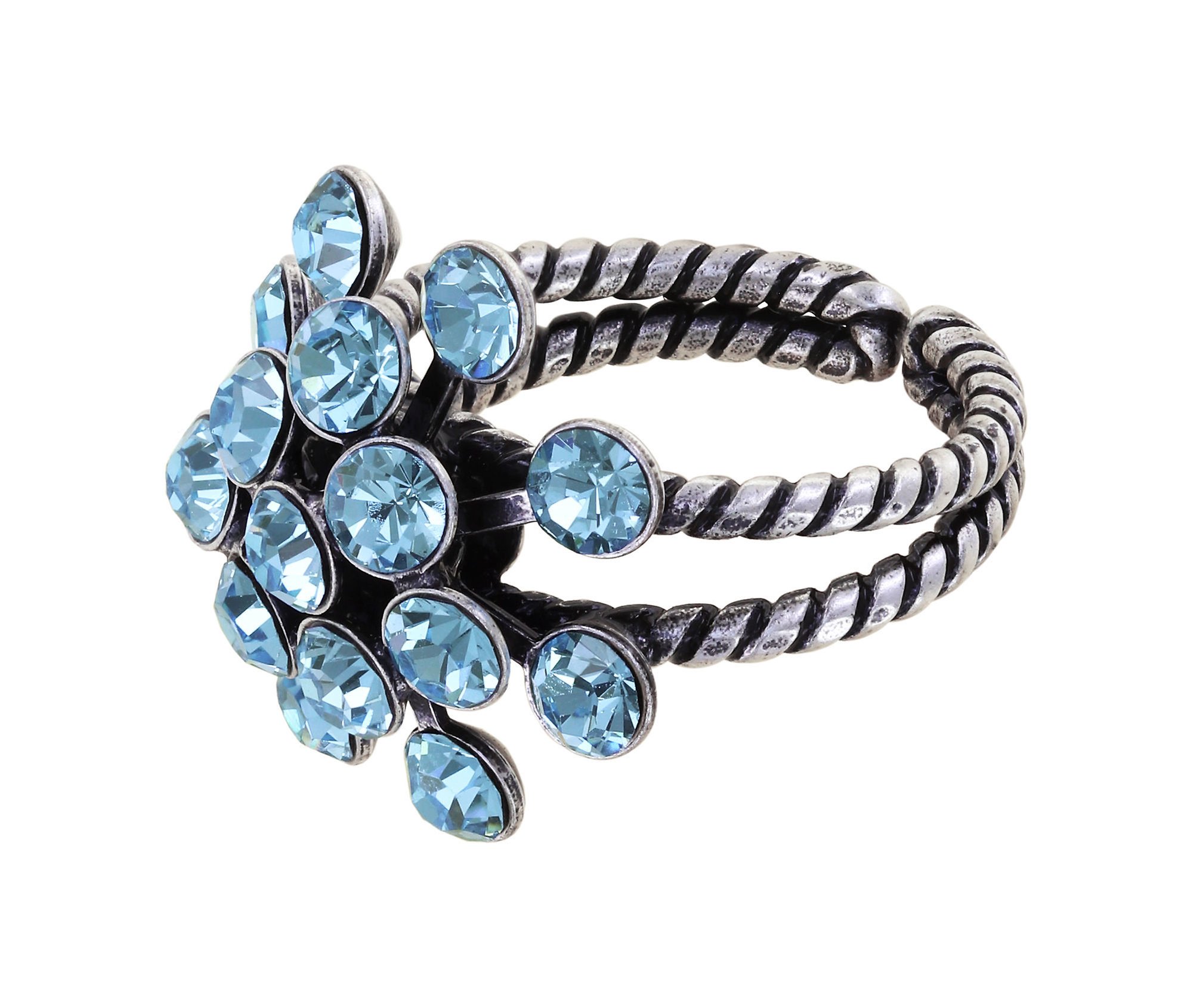 Bild für Ring Magic Fireball Hellblau Aquamarin Classic Size (21mm Ø)