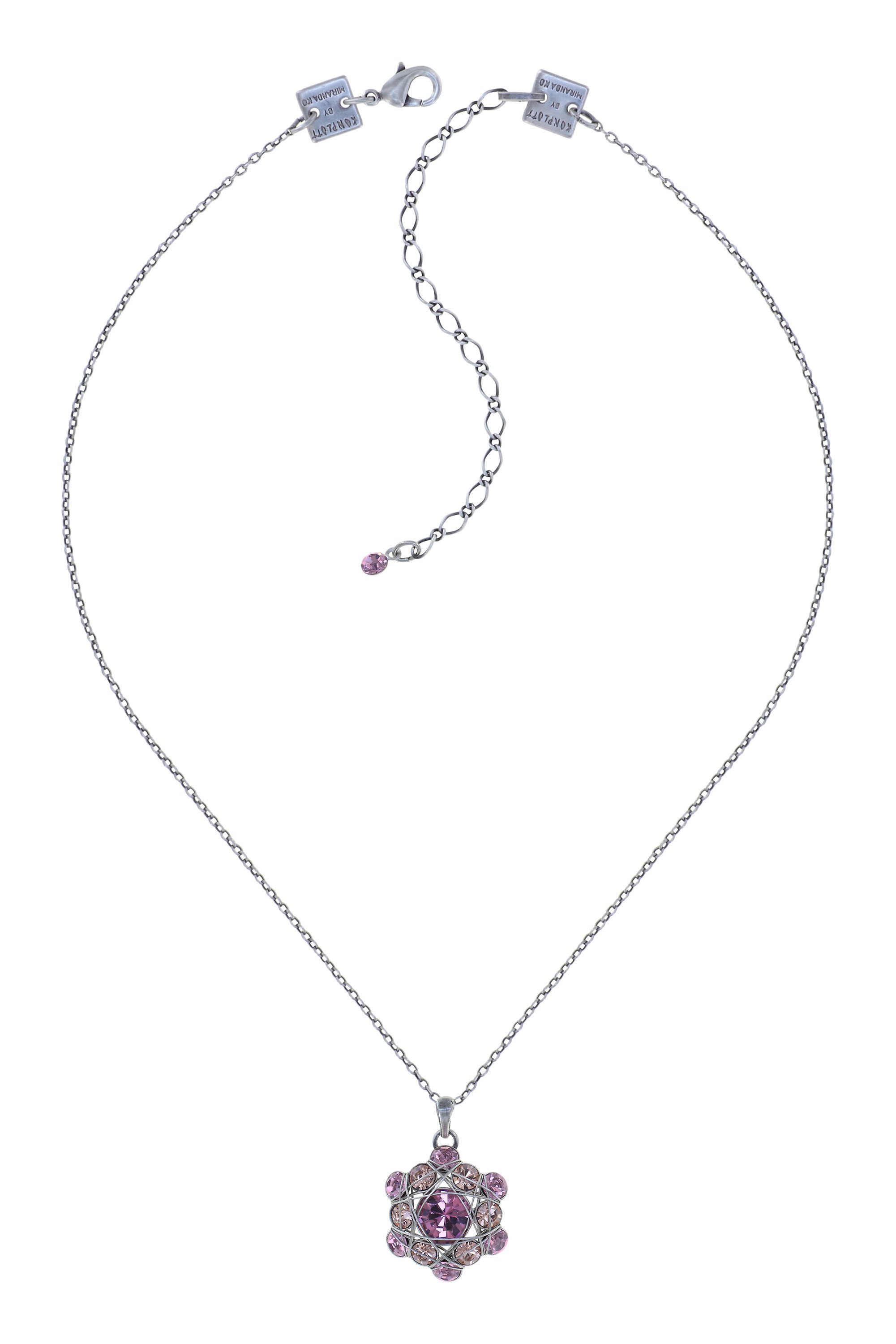 image for Necklace Pendant Bended Lights Pink / Lila  