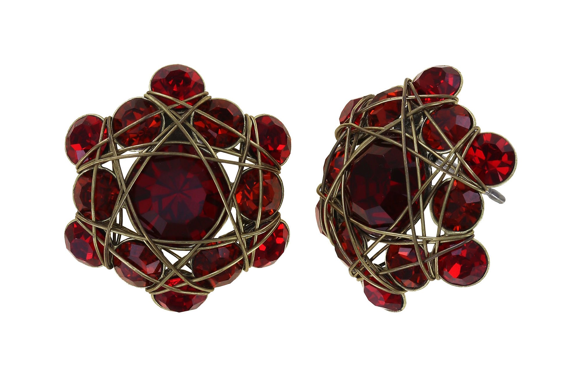 image pour Clou d'oreille Bended Lights Rouge  