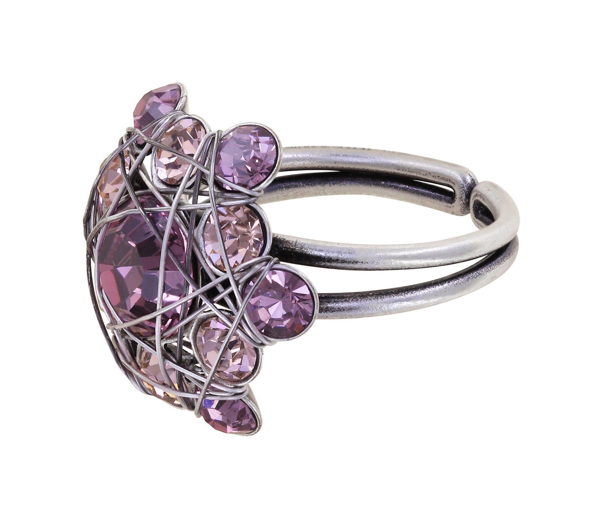 image pour Anneau Bended Lights Rose / Lila  