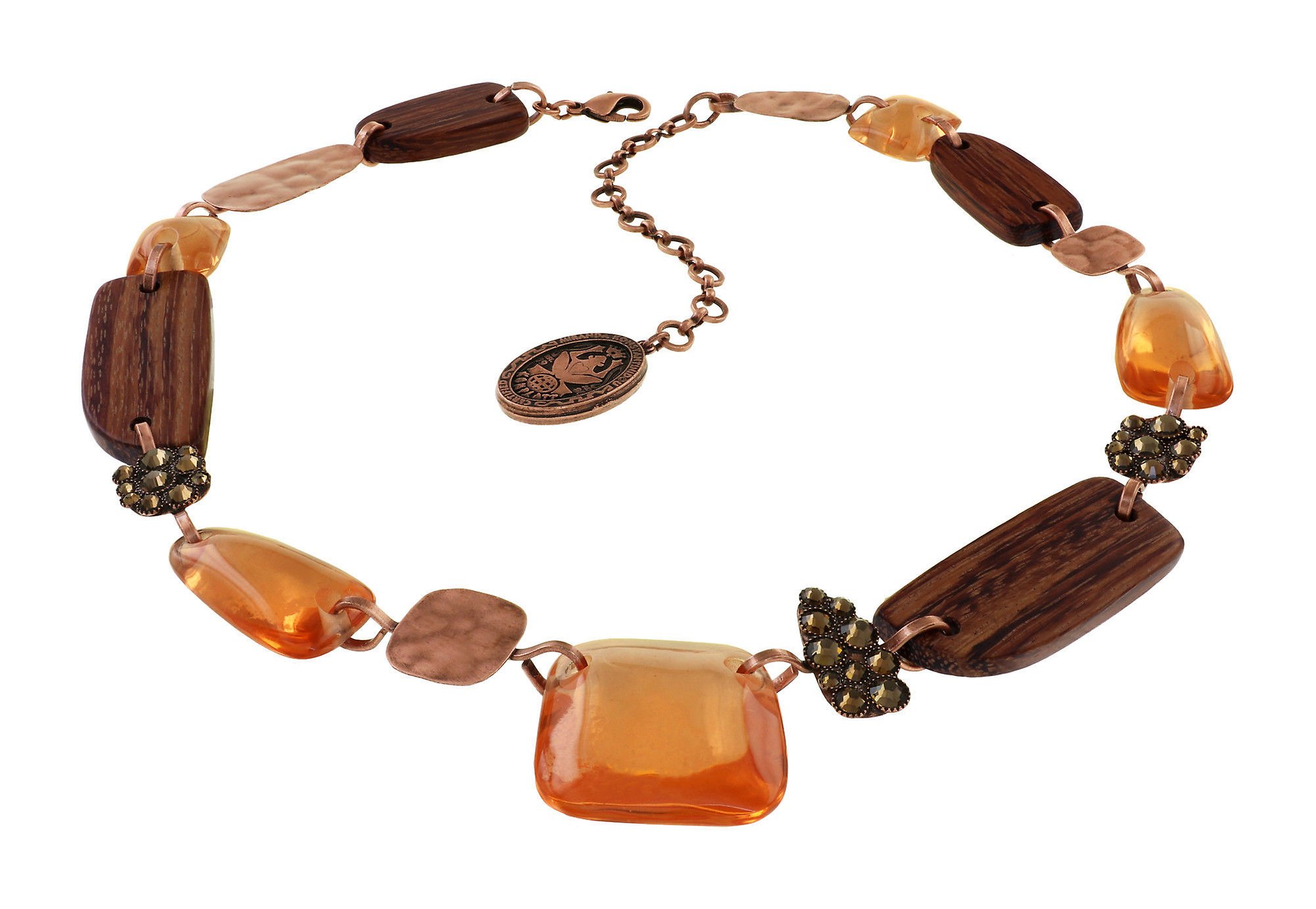 image for Necklace Earth, Wind and Business Brown  