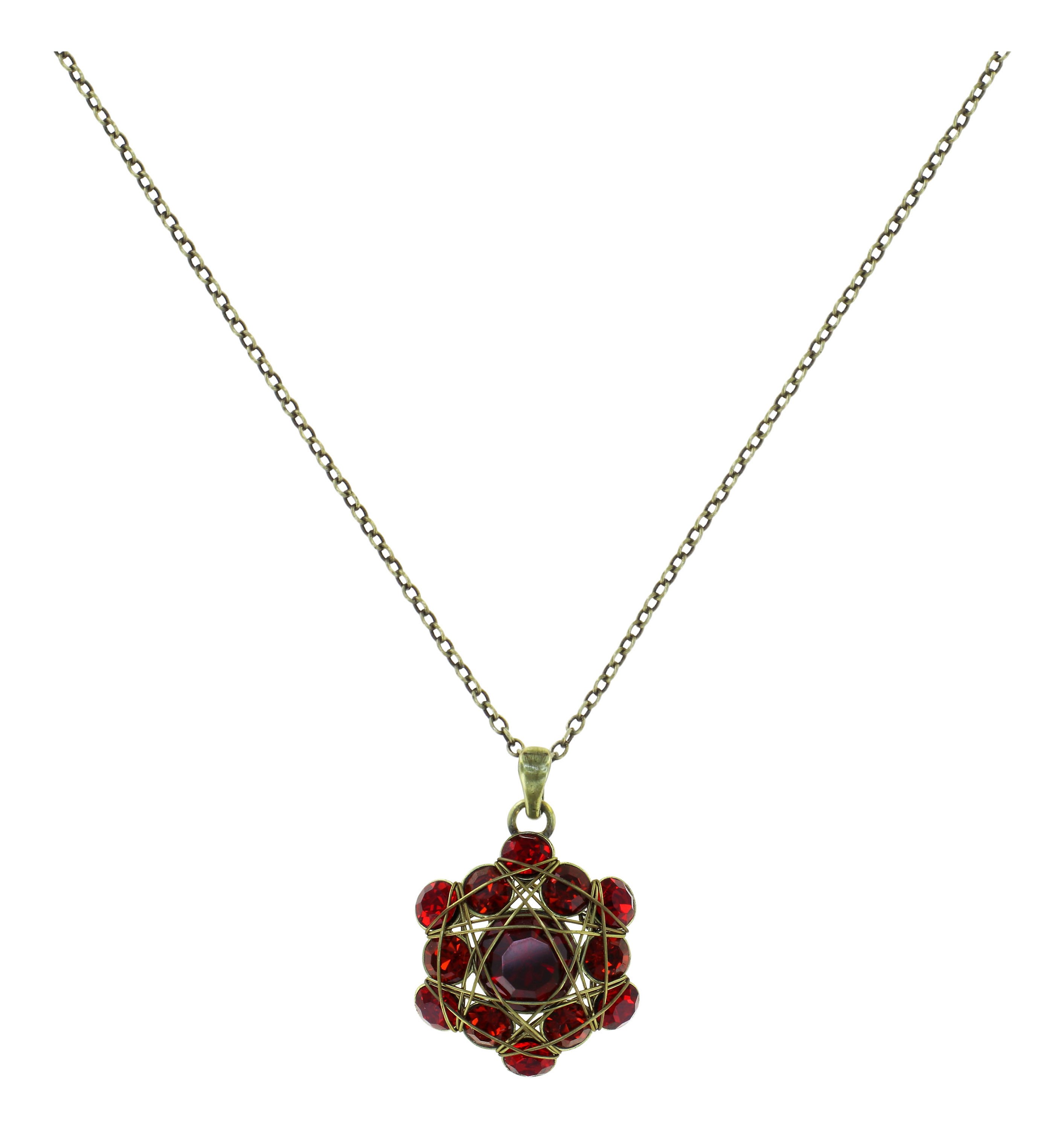 image pour Collier pendant Bended Lights Rouge  