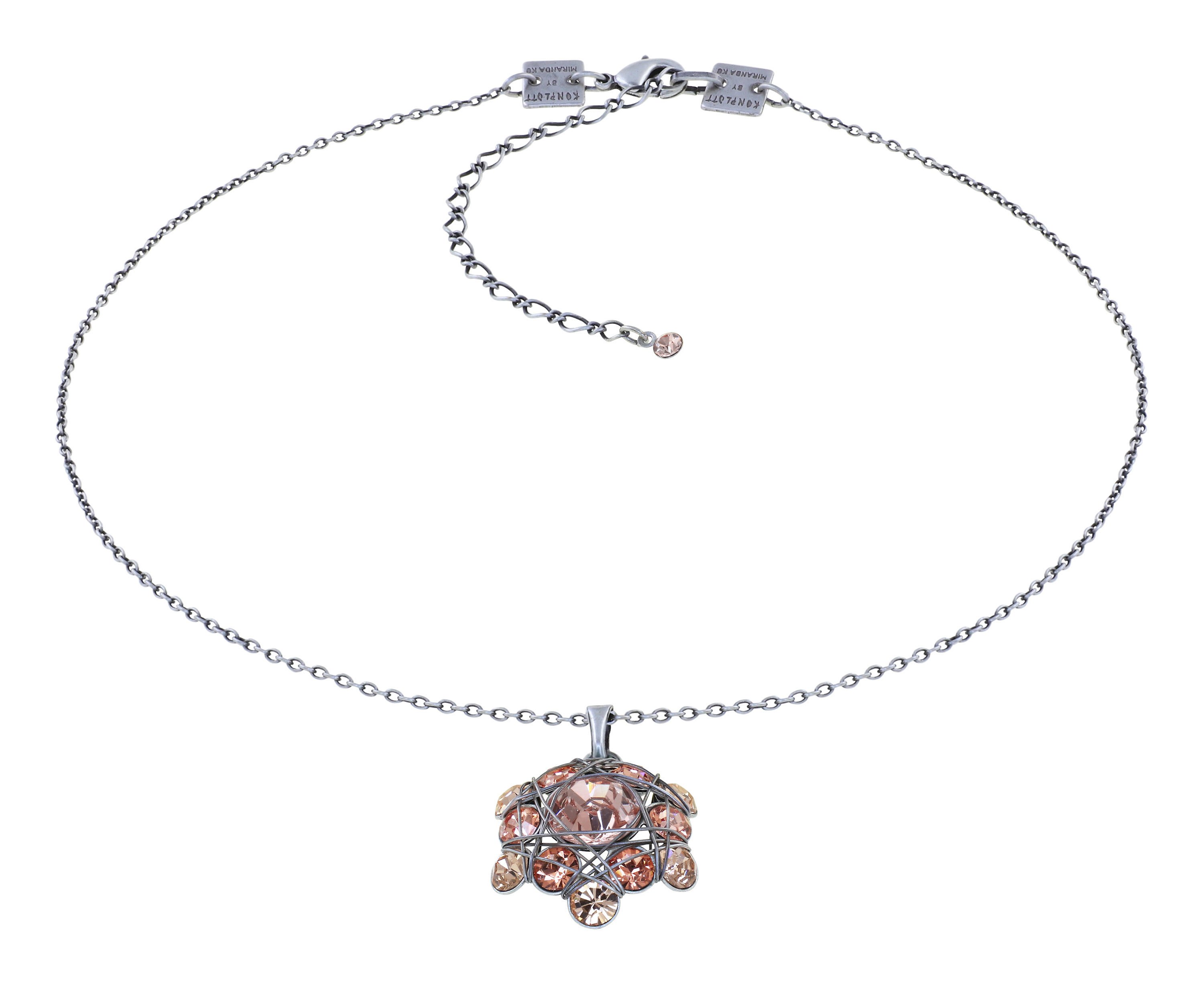 image pour Collier pendant Bended Lights Beige / Marron  