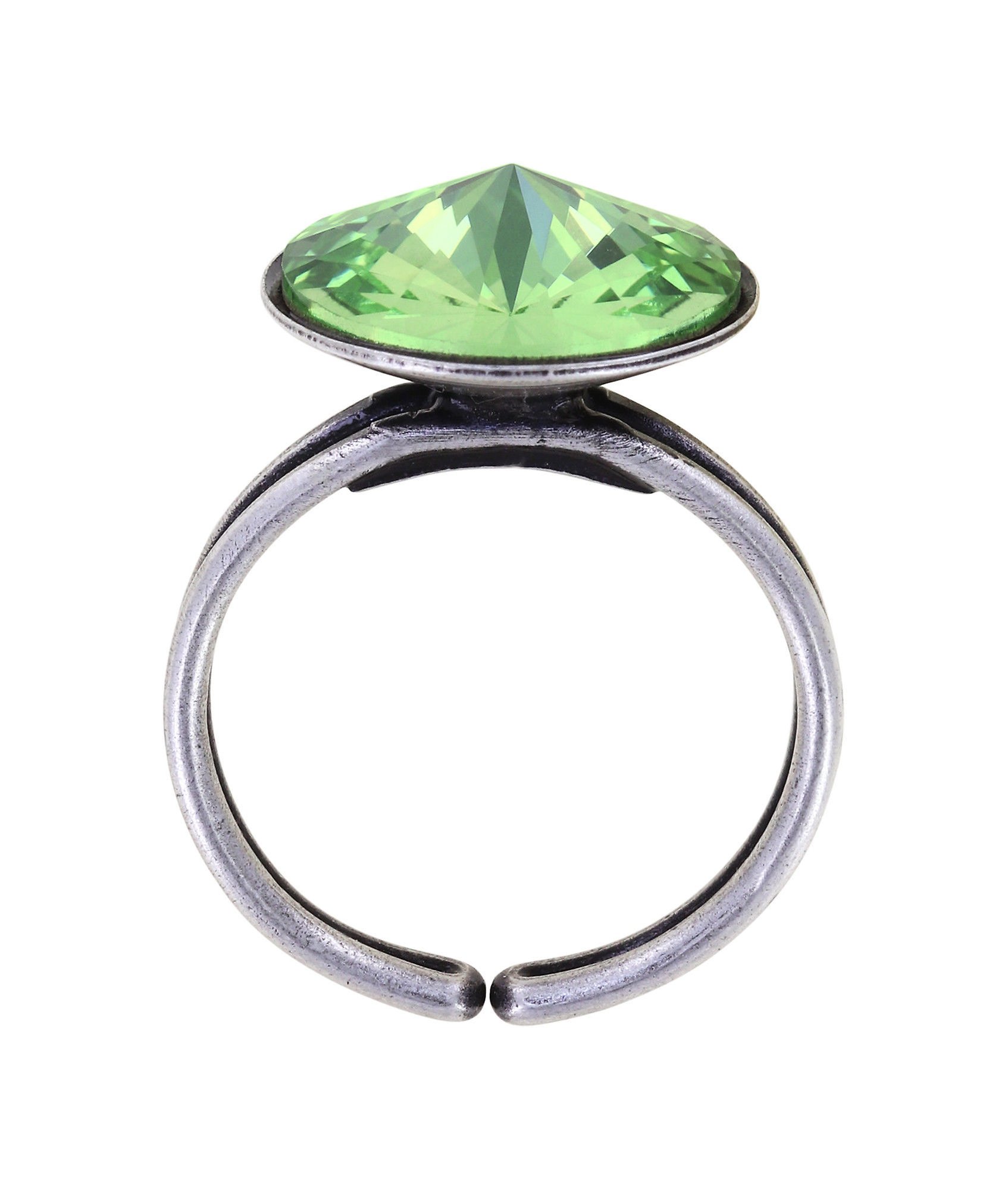 Bild für Ring Rivoli Grün Peridot 14mm