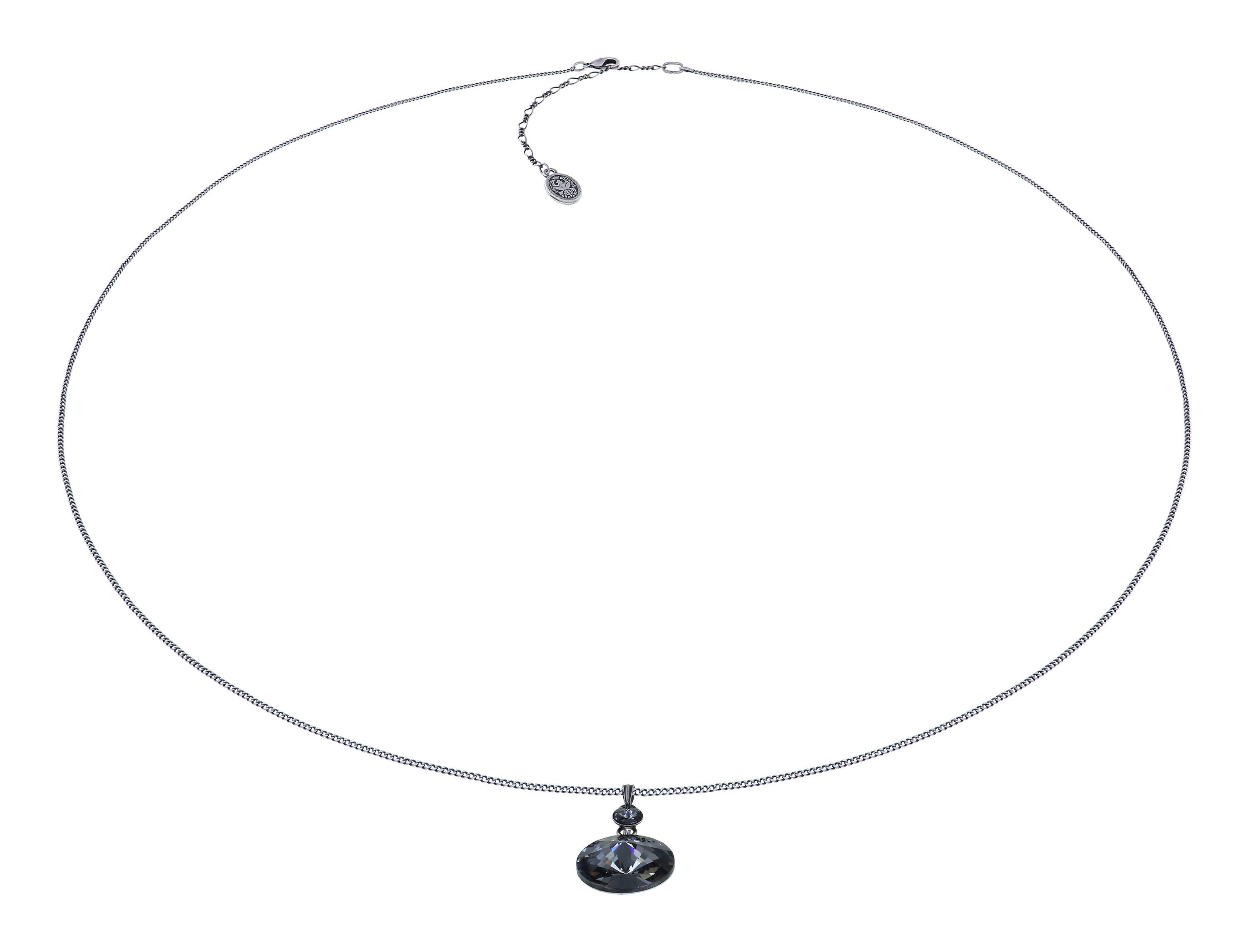 Bild für Halskette hängend (lang) Rivoli Grau crystal night fall 18mm