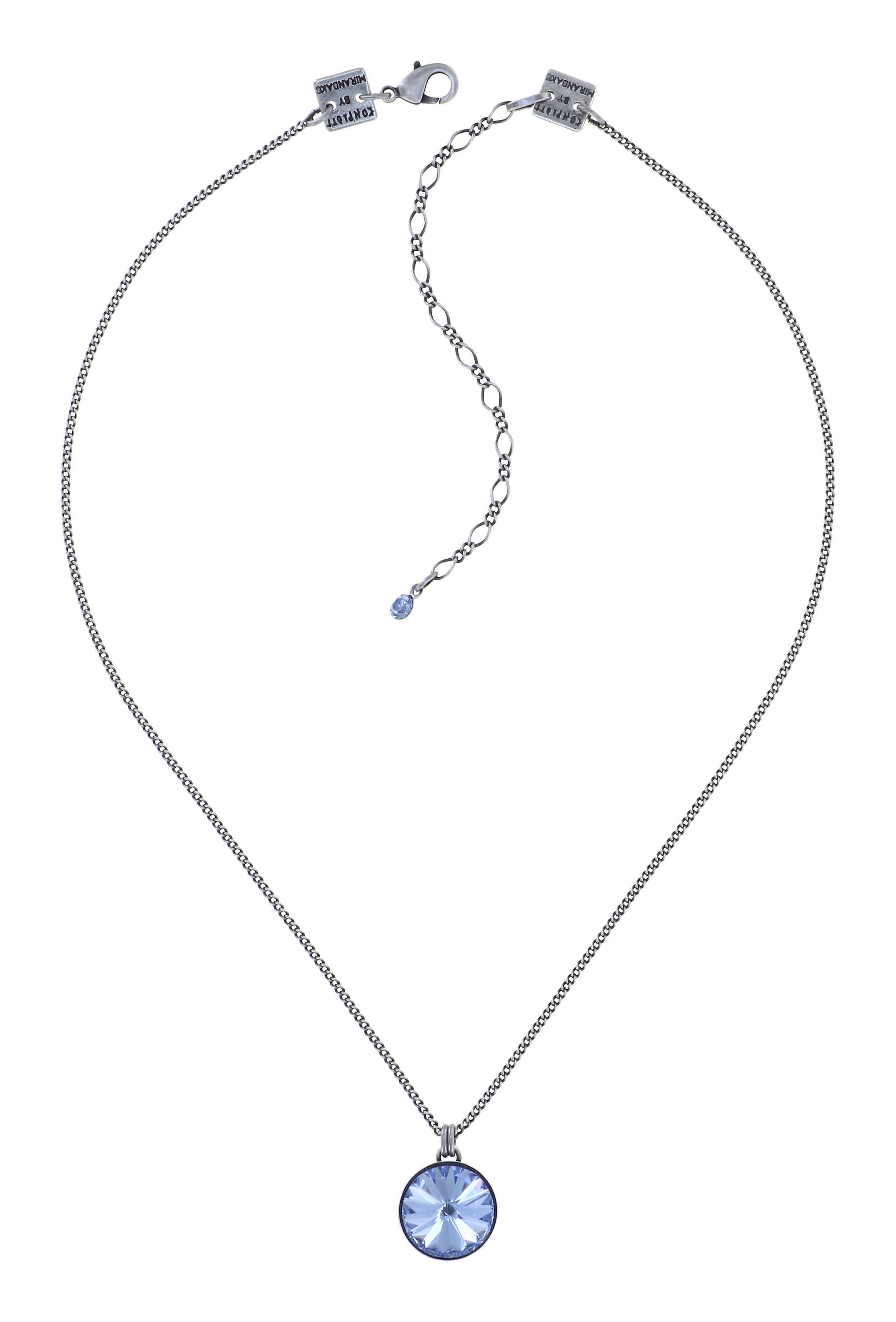 image for Necklace Pendant Rivoli Light Blue light sapphire 14mm