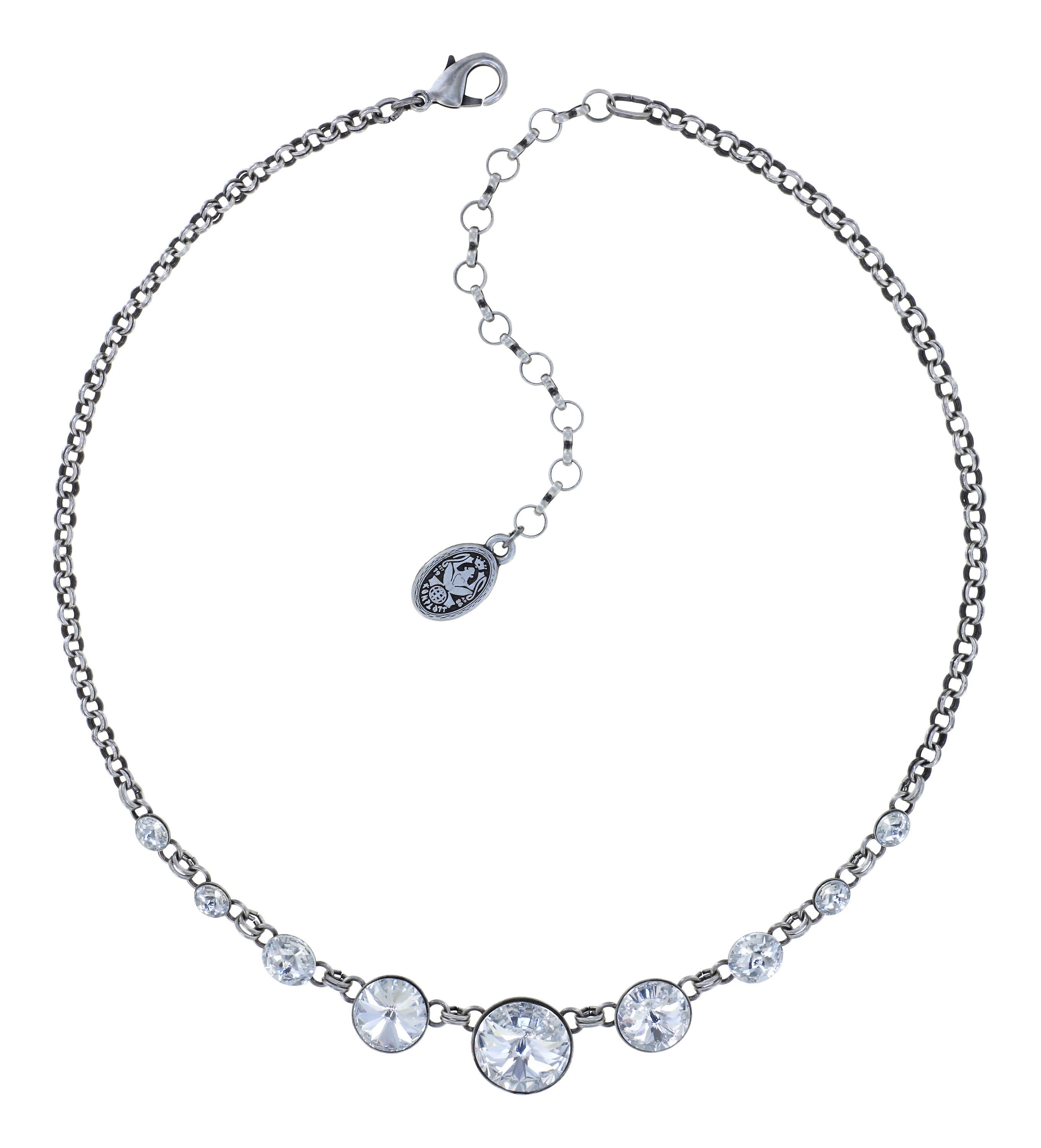 image pour Collier Rivoli Blanc crystal 