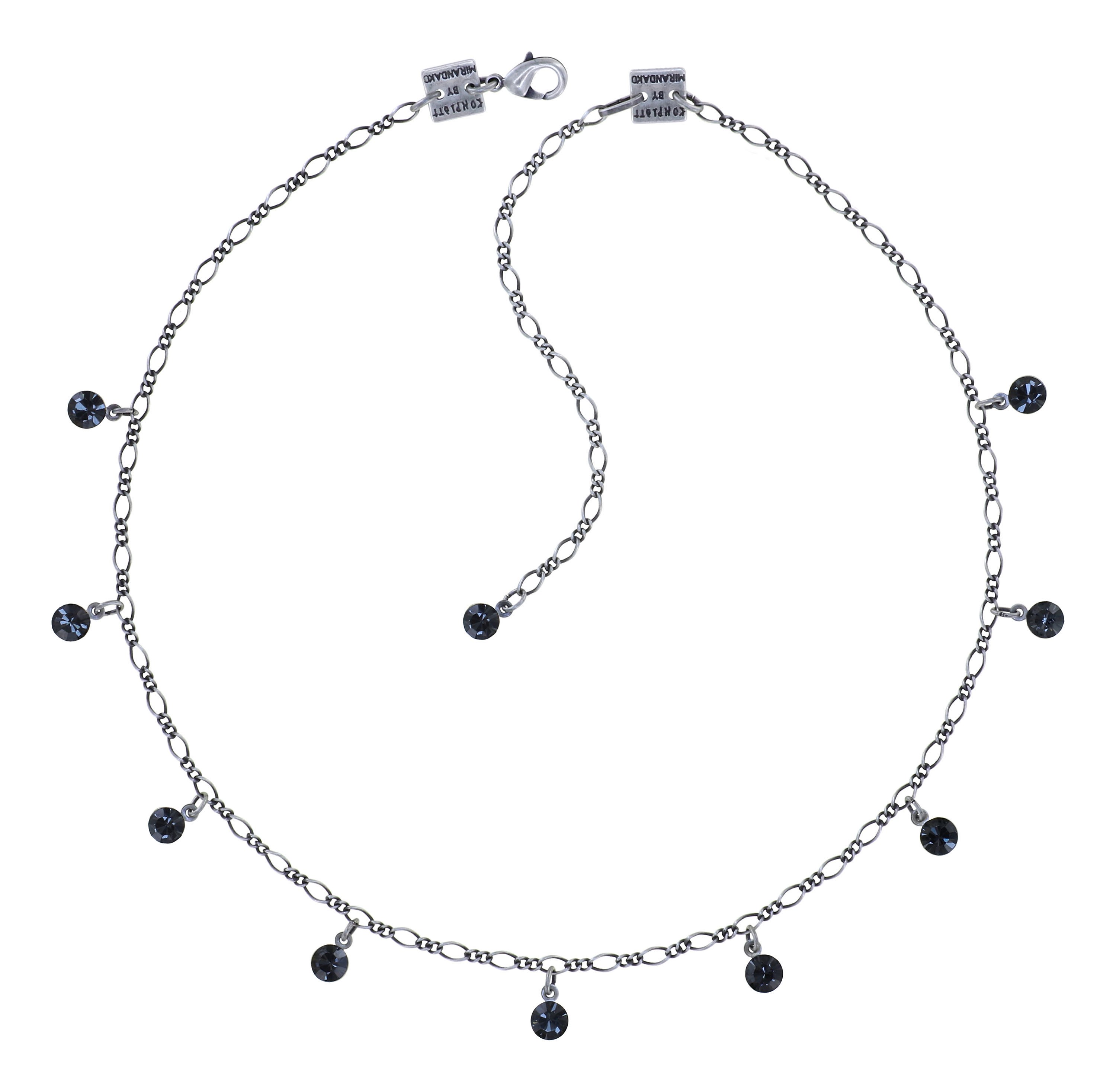 image pour Collier Tutui Collection Gris crystal night fall SS 24