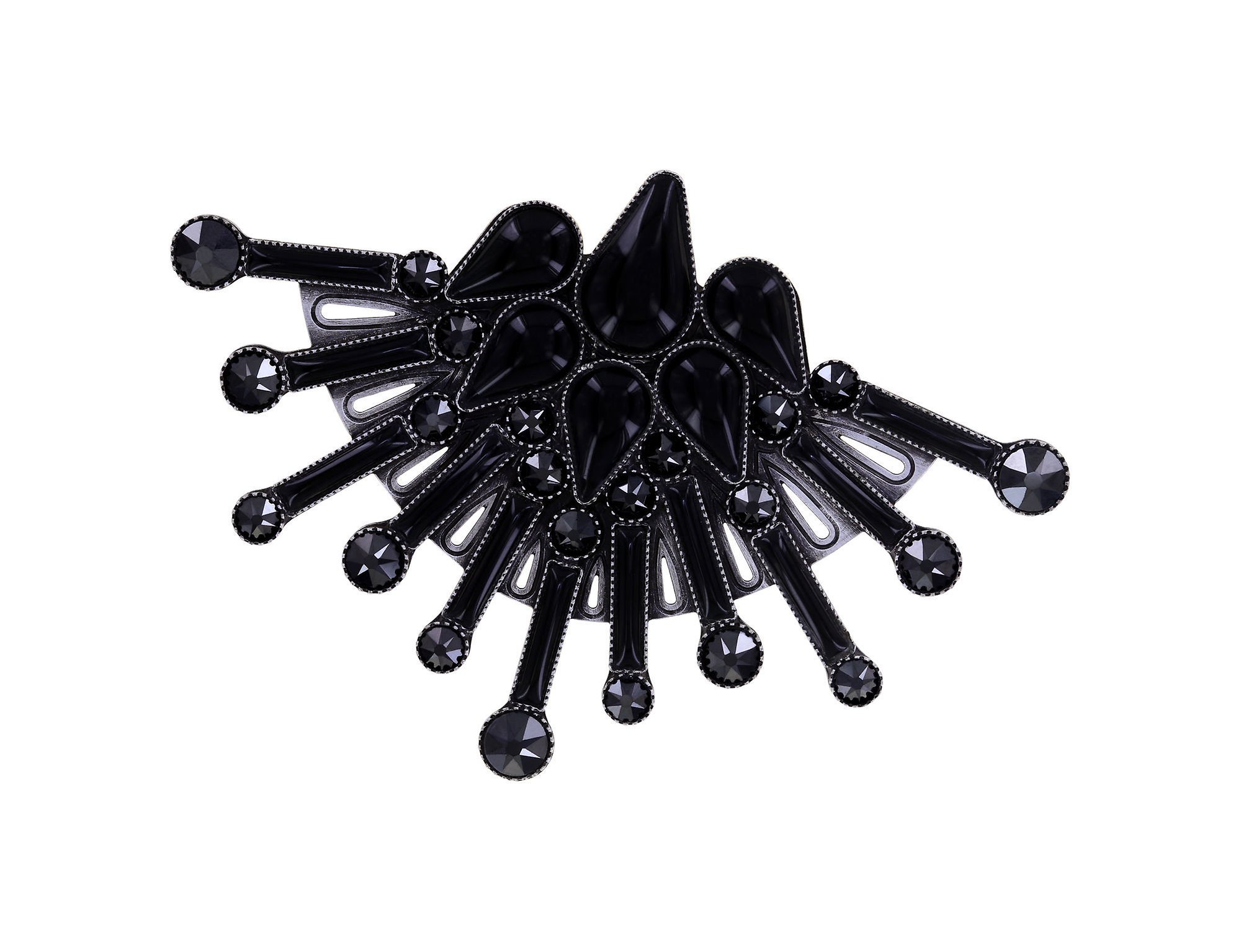 Bild für Brosche Geisha Dunkle Wünsche Black Größe M