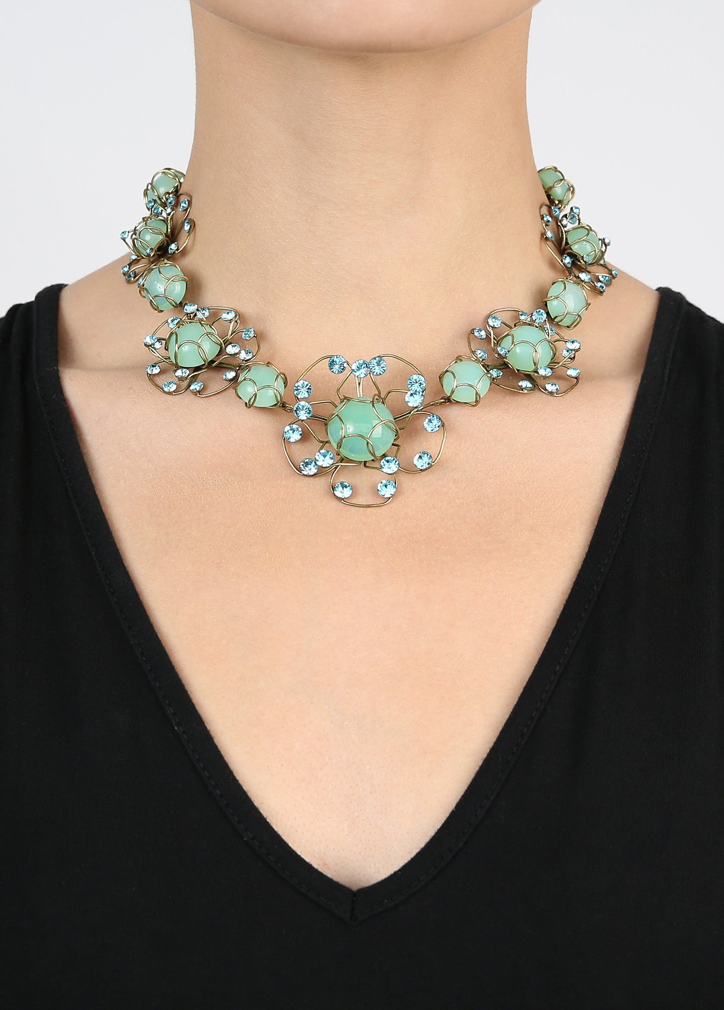 image for Necklace Verlorene Unschuld am Gartenzaun Green  size XL