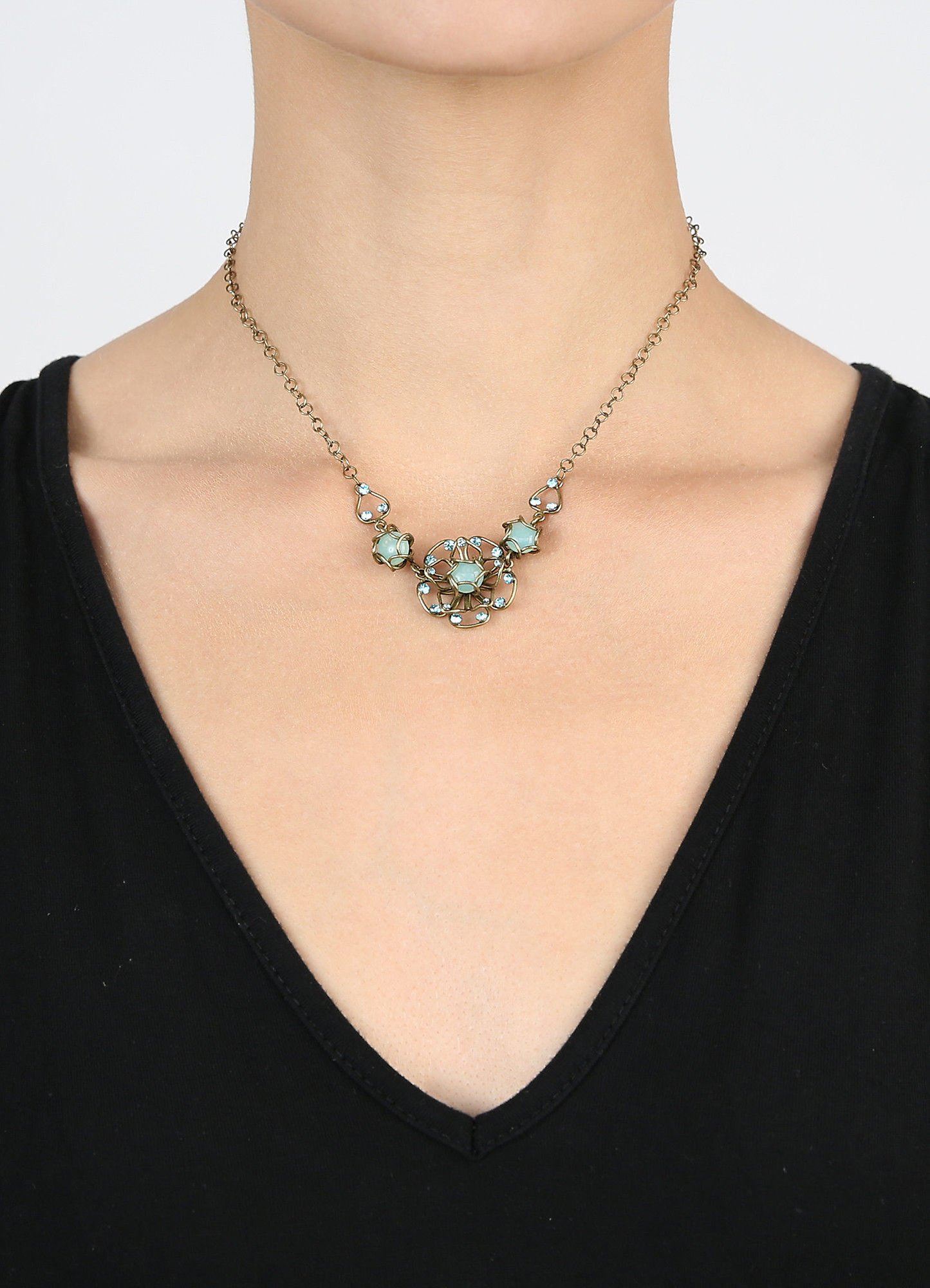 image for Necklace Verlorene Unschuld am Gartenzaun Green  size S