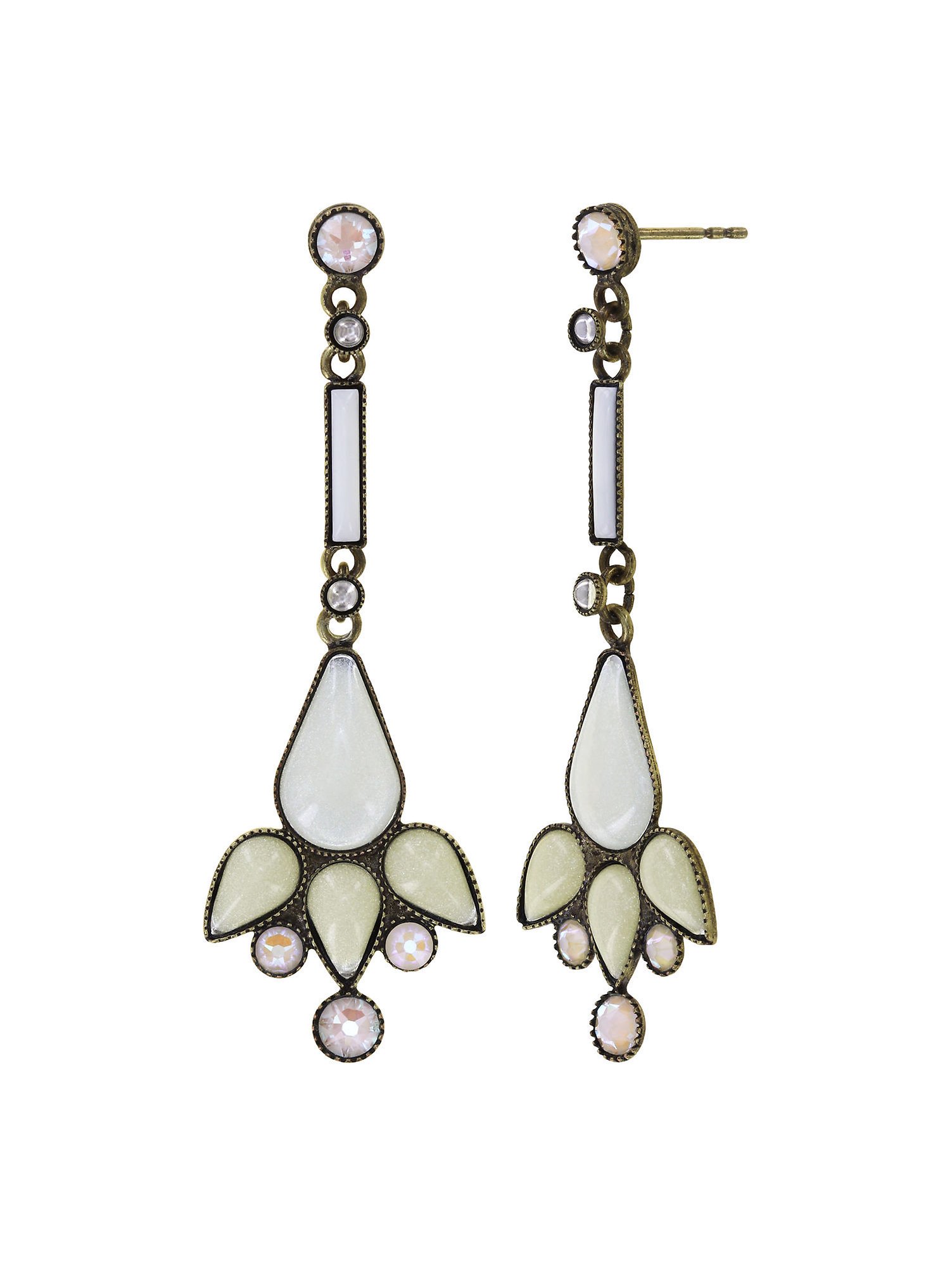 image for Earring Stud Dangling Geisha Innocent For Now white 