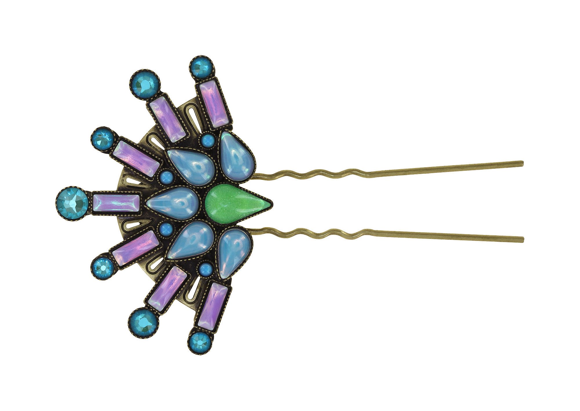 image for Hairpin Geisha Show Me The Blue Moon blue/green 