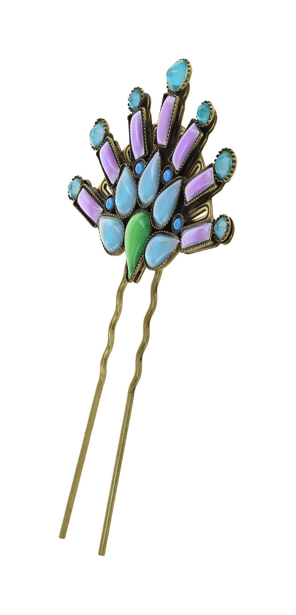 image for Hairpin Geisha Show Me The Blue Moon blue/green 