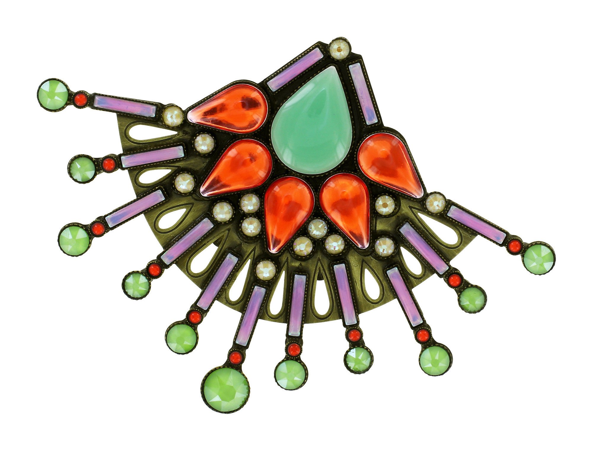 image pour Broche Geisha Kimono Lotus Multi size L