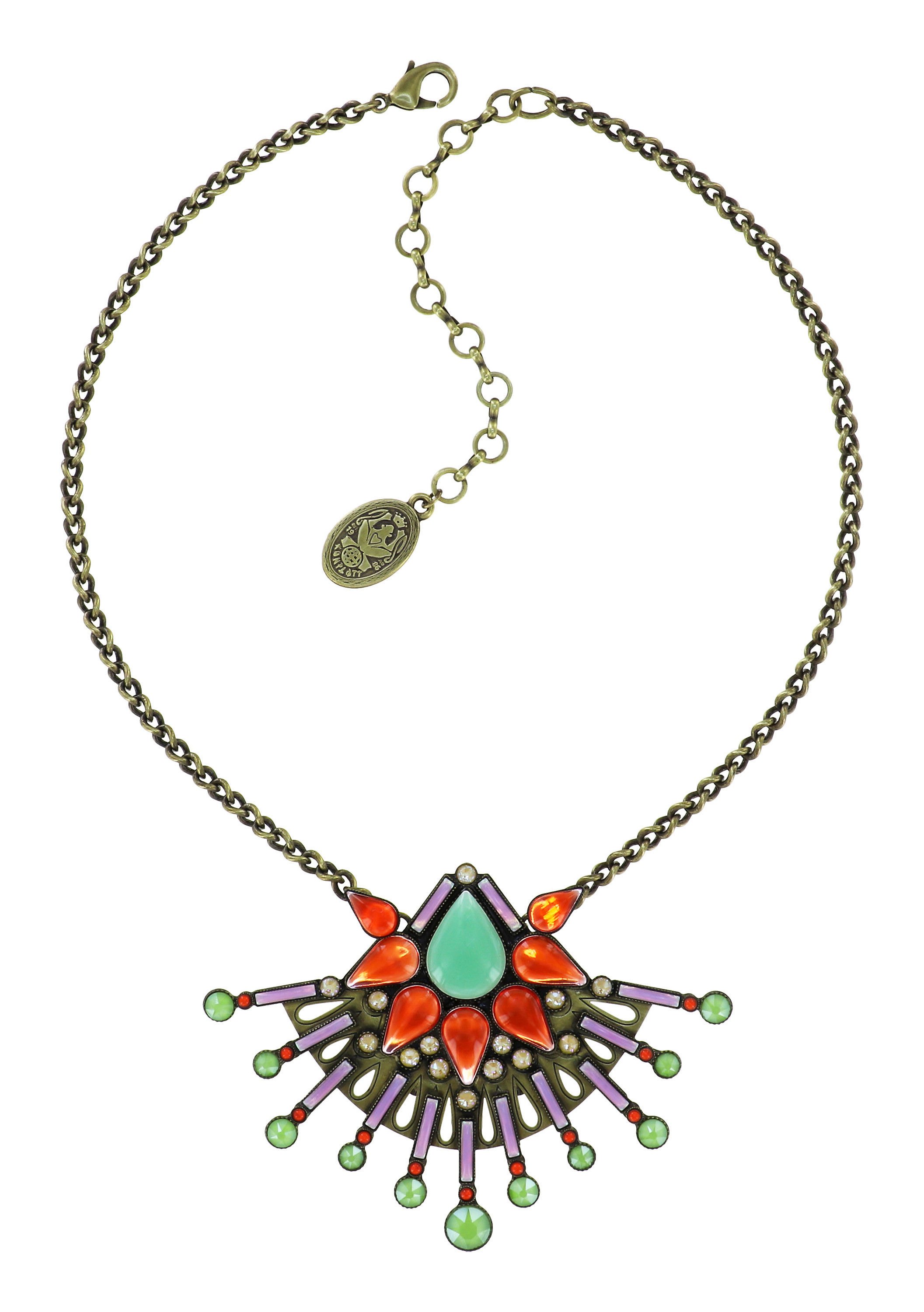 image for Necklace Geisha Lotus Kimono Multi size L