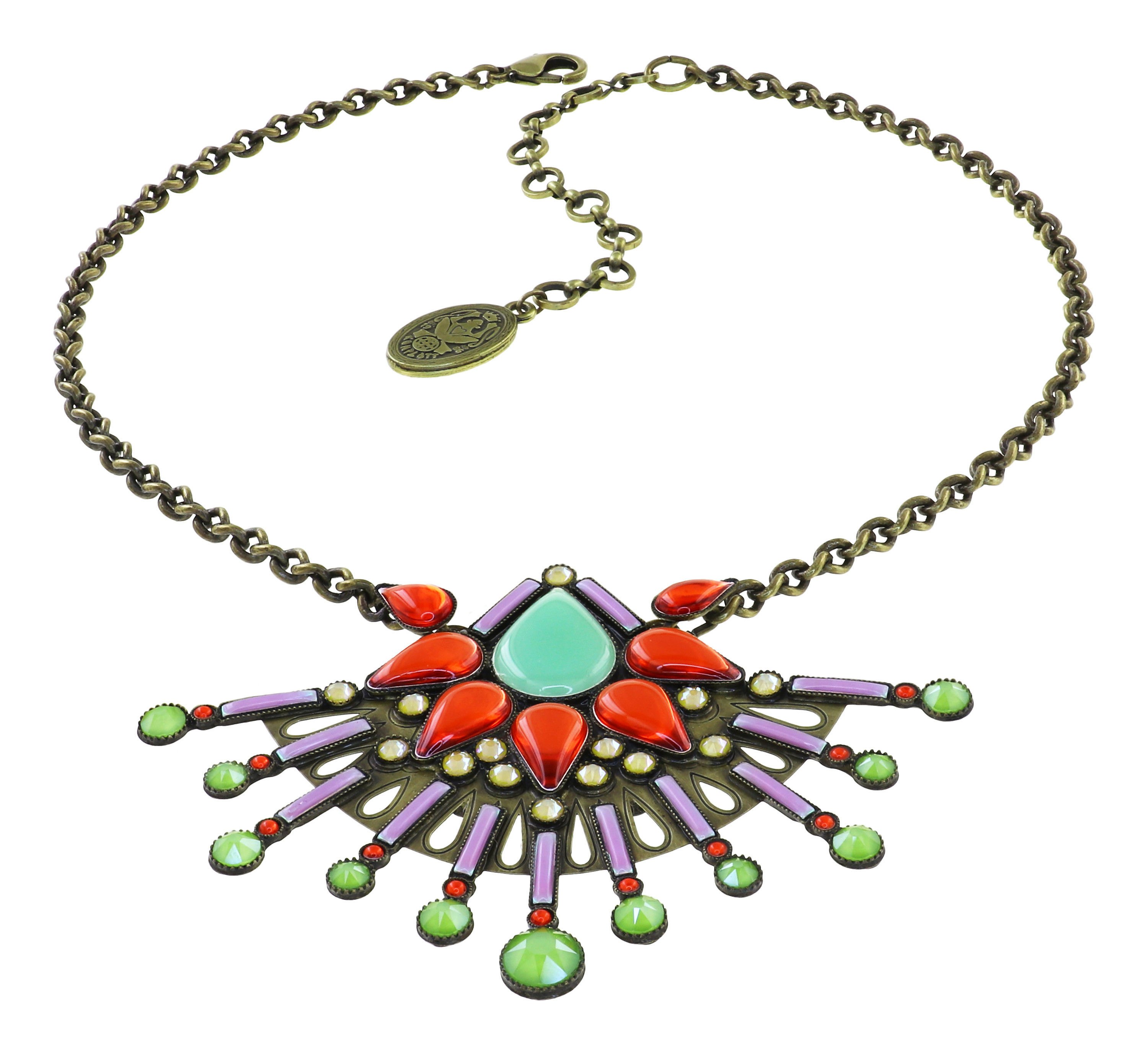 image for Necklace Geisha Lotus Kimono Multi size L