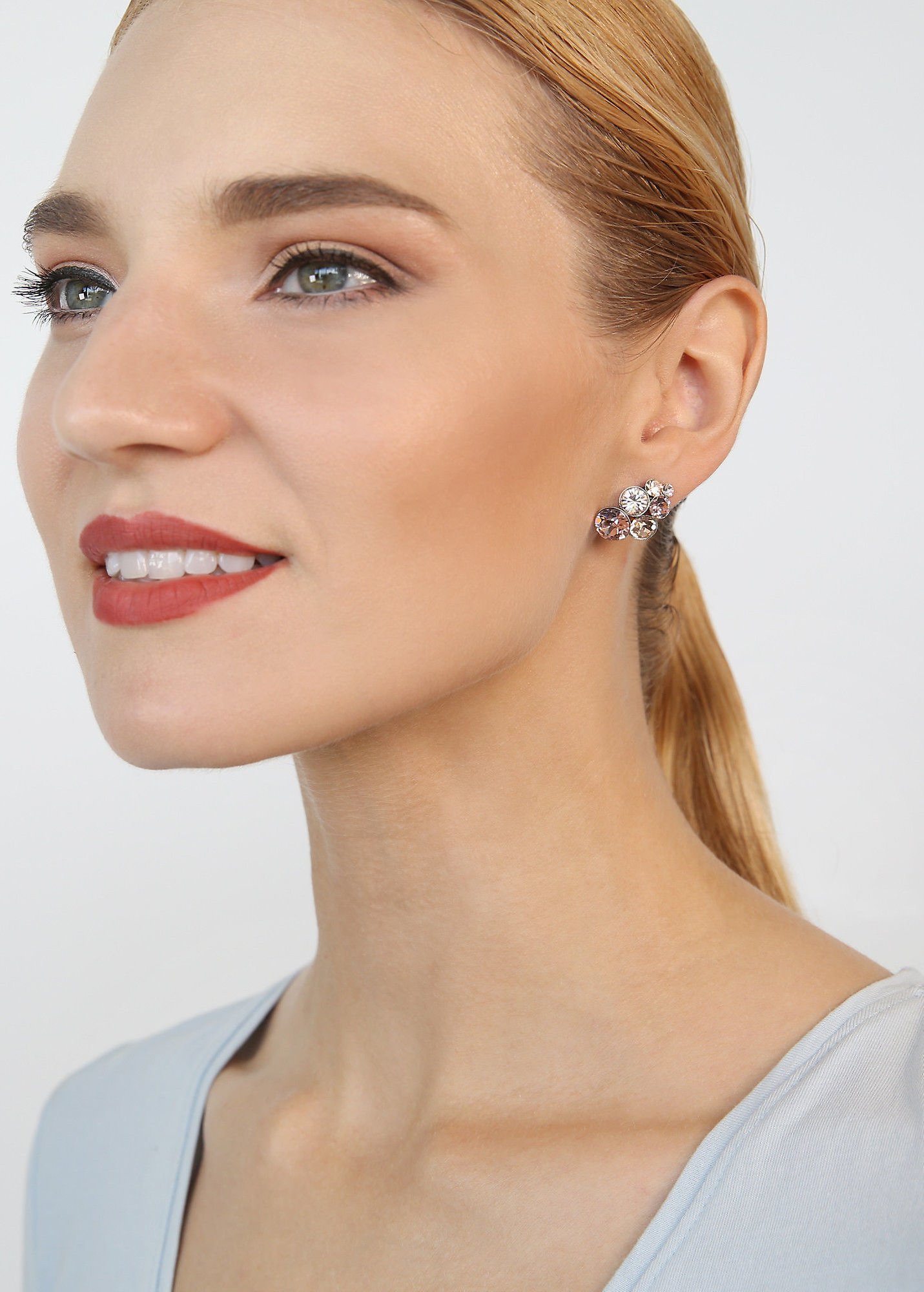 image for Earring stud Petit Glamour Beige  