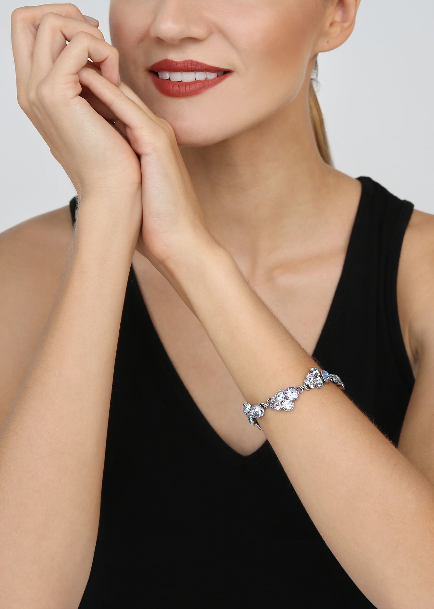 Bild für Armband Petit Glamour Weiß / Hellrosa  