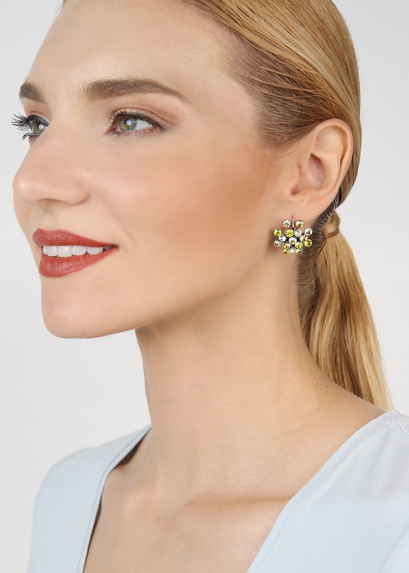 Kép Earring eurowire Magic Fireball Yellow  Classic Size (21mm Ø)