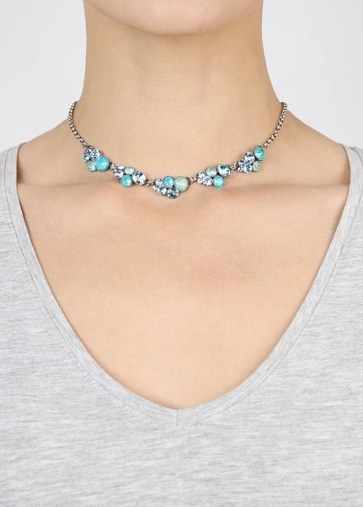 image for Necklace Petit Glamour Light Blue  