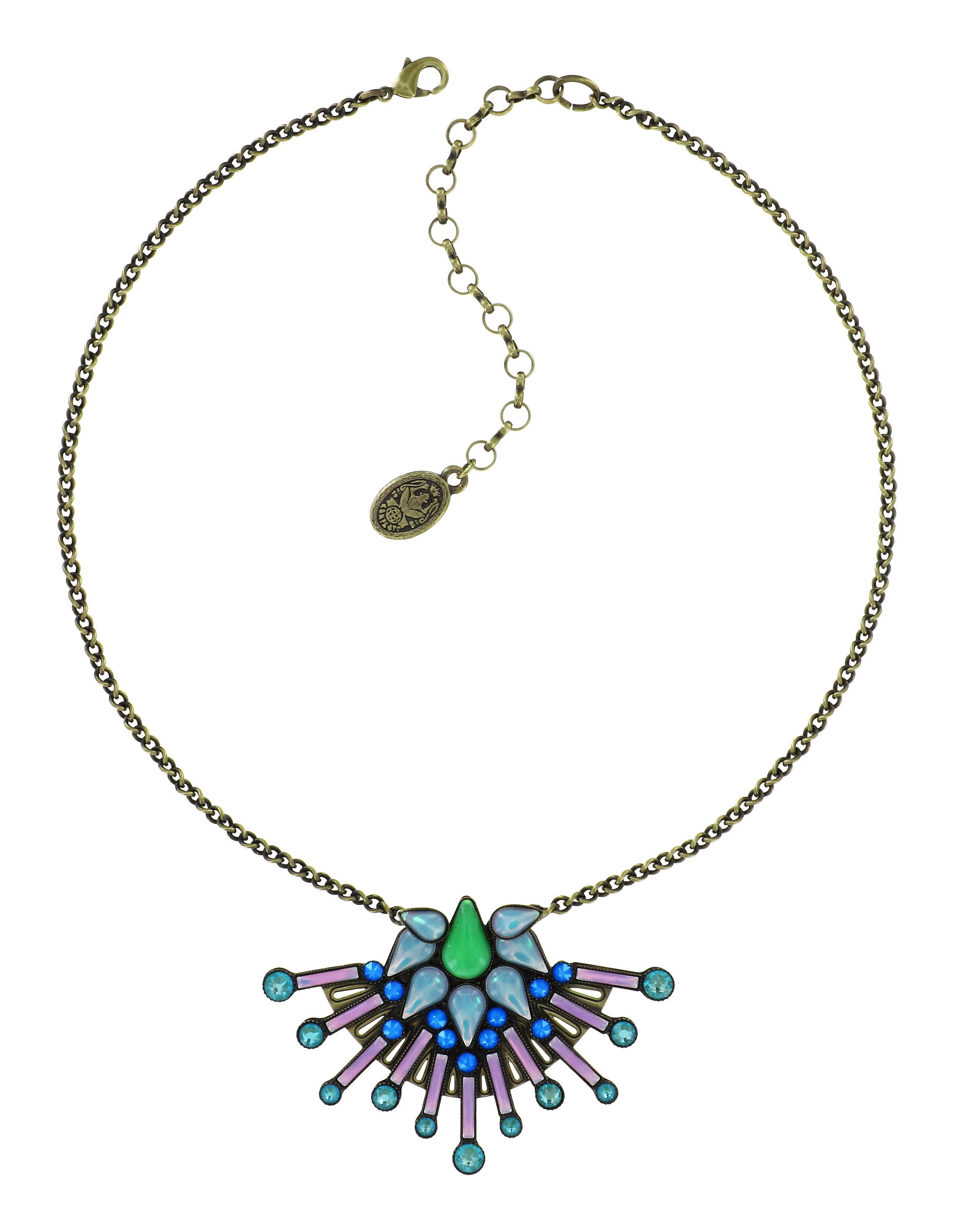 image for Necklace Geisha Show Me The Blue Moon blue/green size M