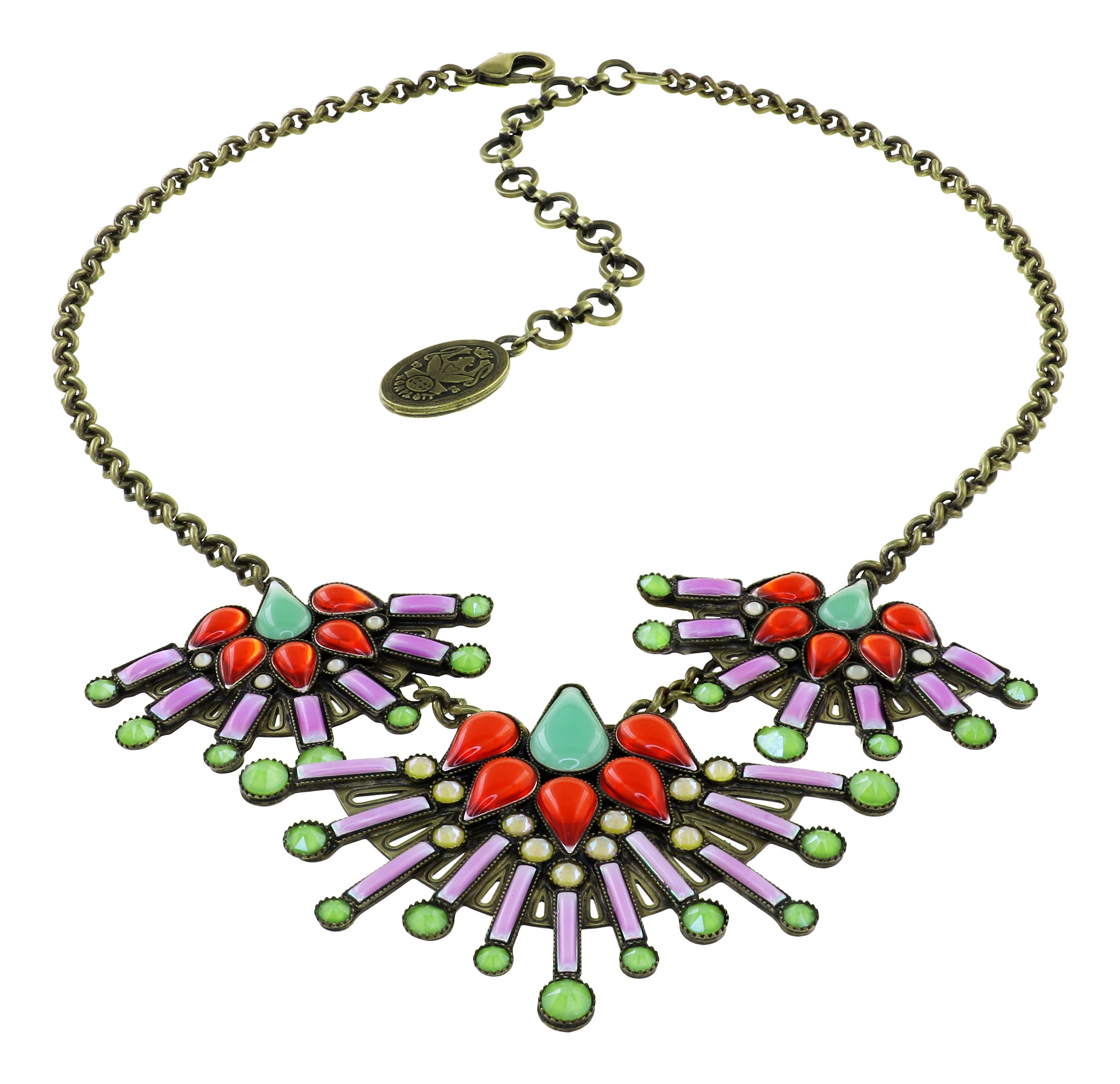 image for Necklace Geisha Lotus Kimono Multi size M,S