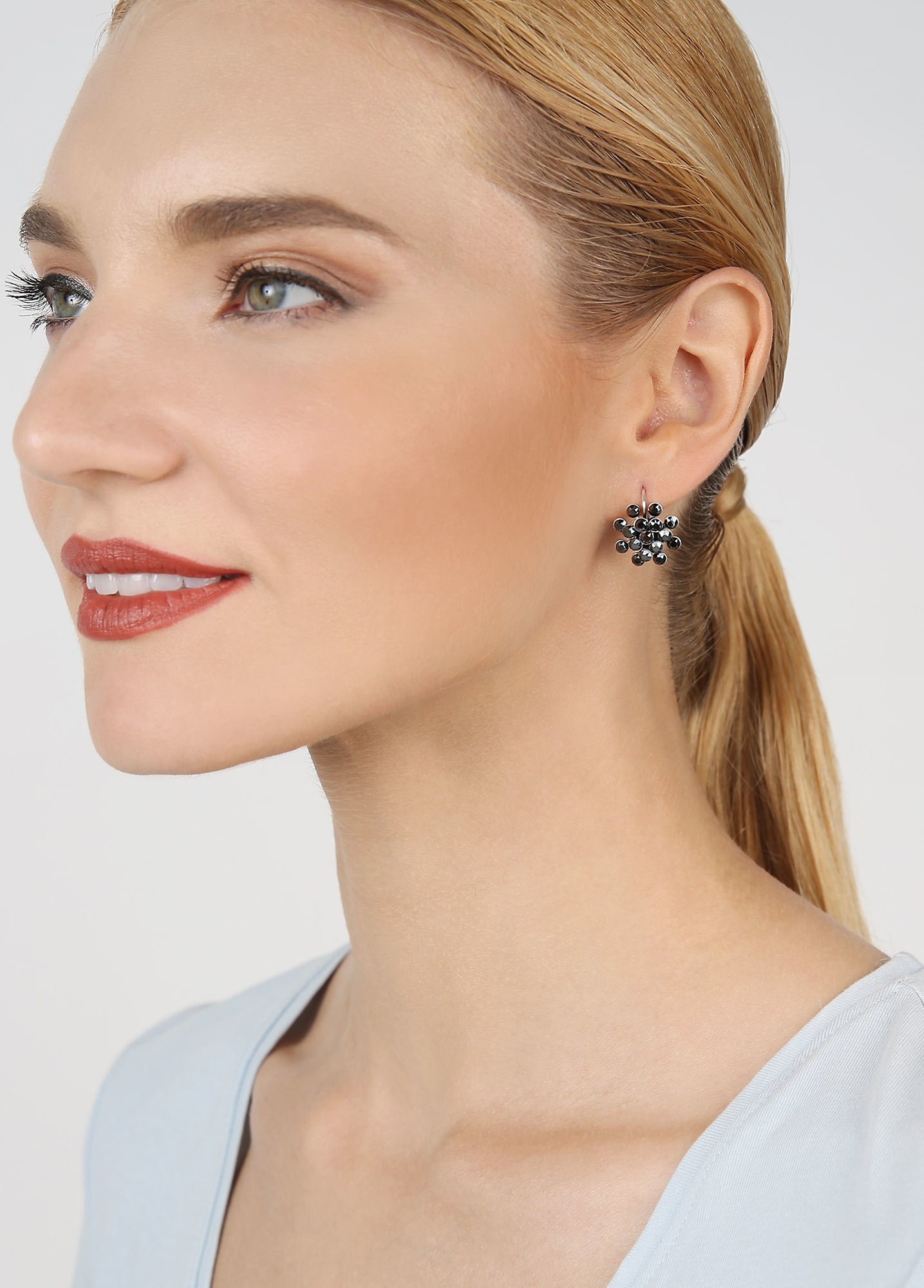 image pour Boucles d'oreilles Eurowire Magic Fireball Noir  mini