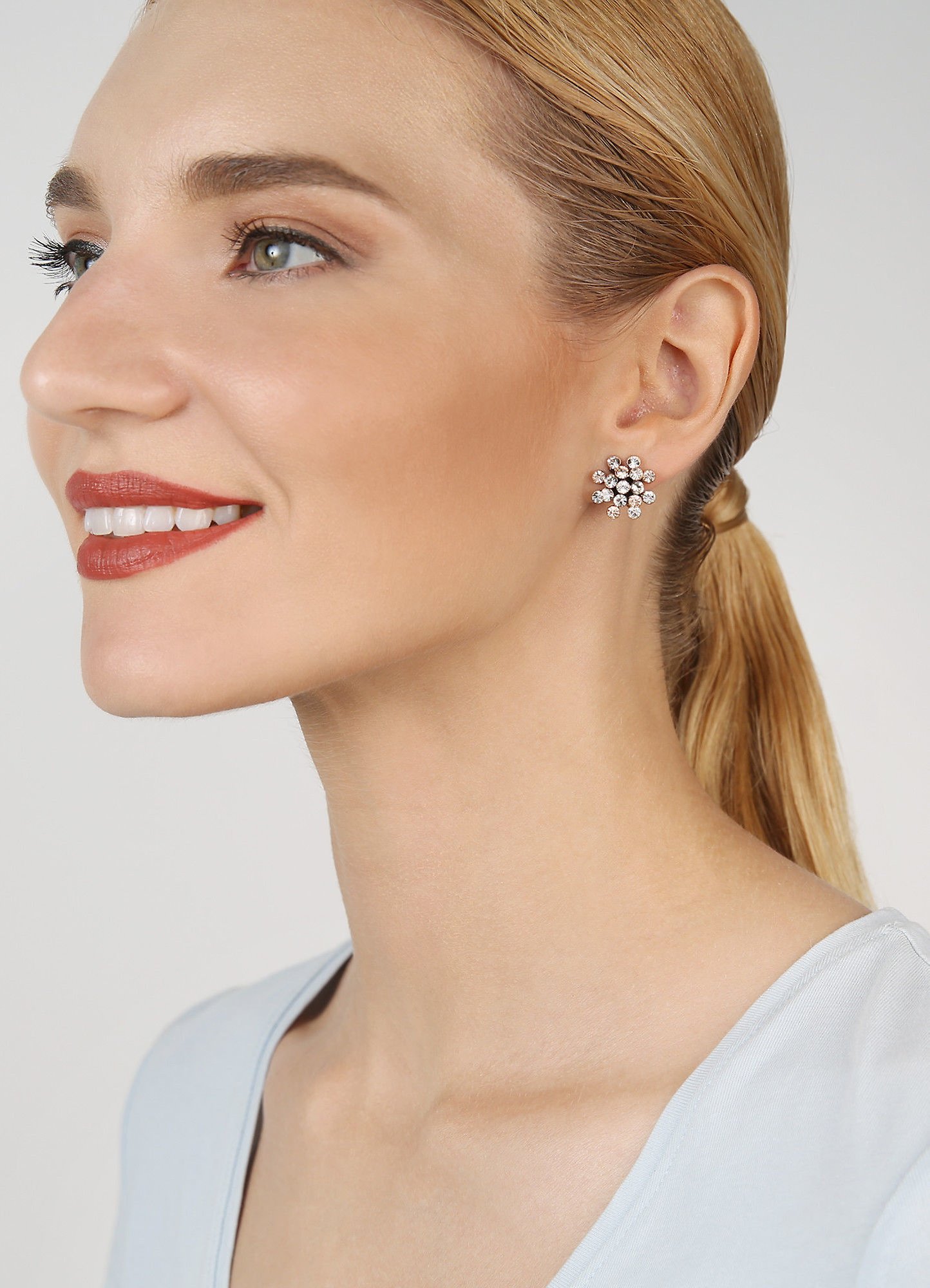 image for Earring clip Magic Fireball Beige  mini