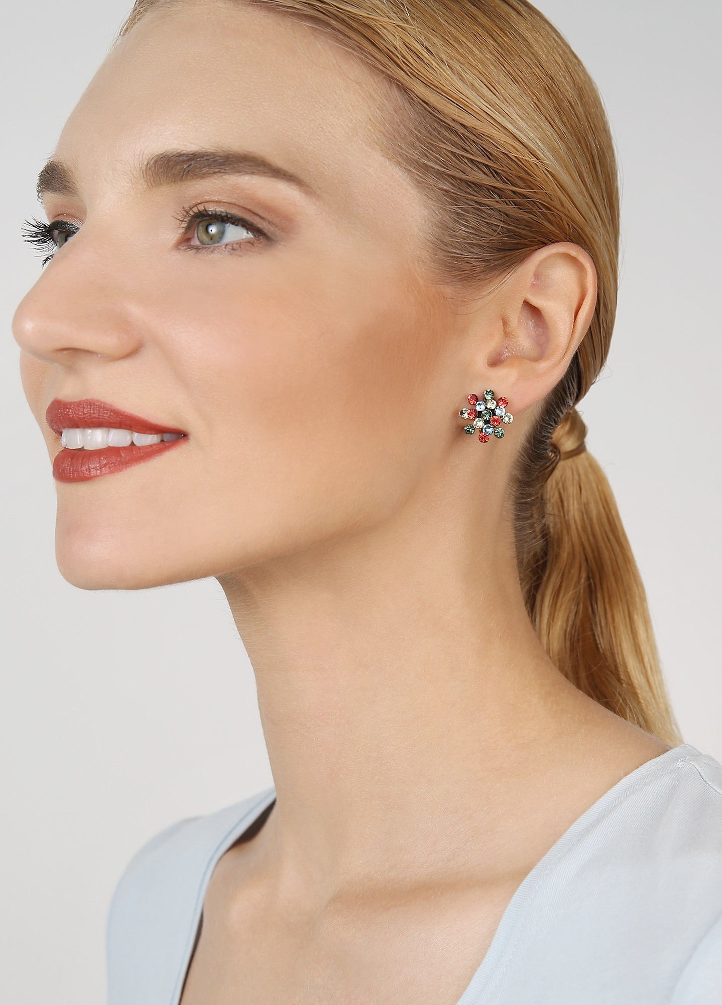 image for Earring Clip Magic Fireball Multi  mini