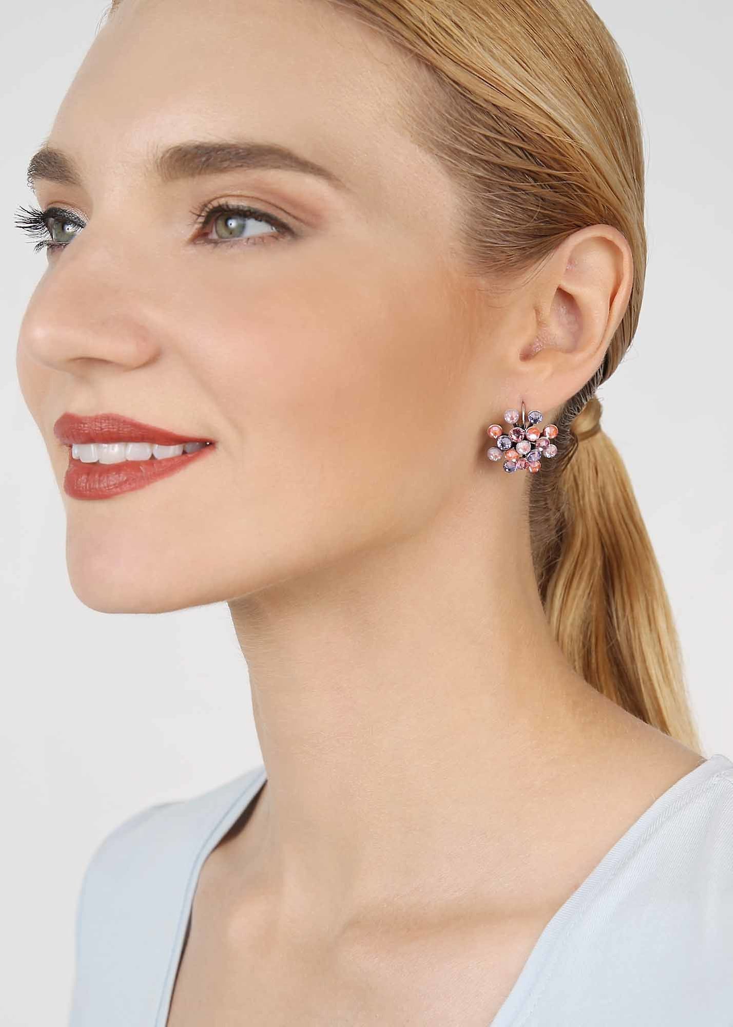 image for Earring Eurowire Magic Fireball Pink / Lila  Classic Size (21mm Ø)