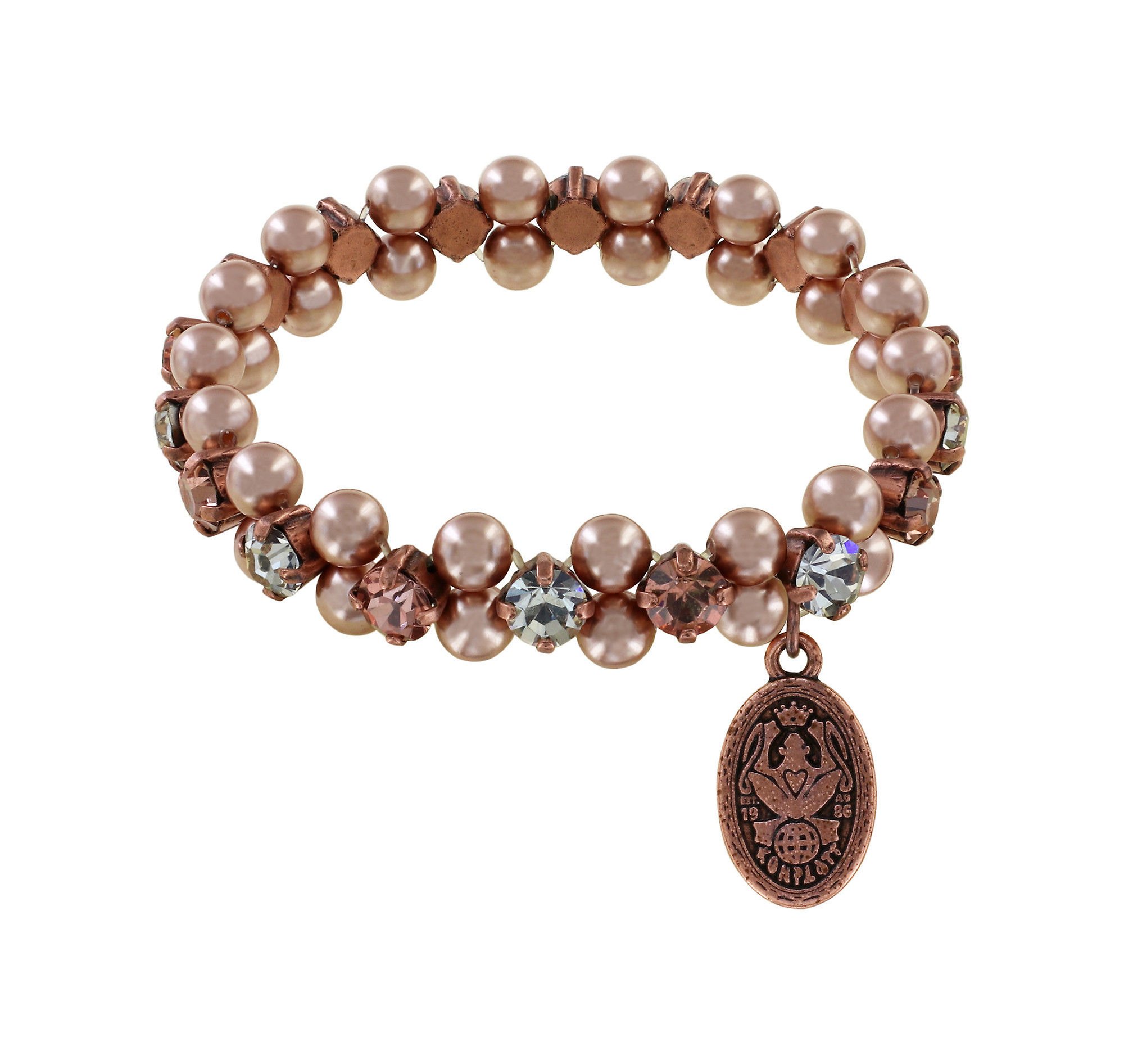 image for Bracelet elastic Love Bugs Bilitis Beige 