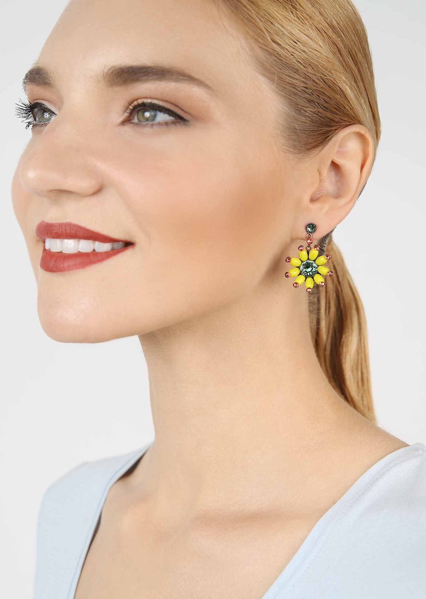 Bild für Ohrstecker baumelnd Daisy Riot Multi Rot  Größe S