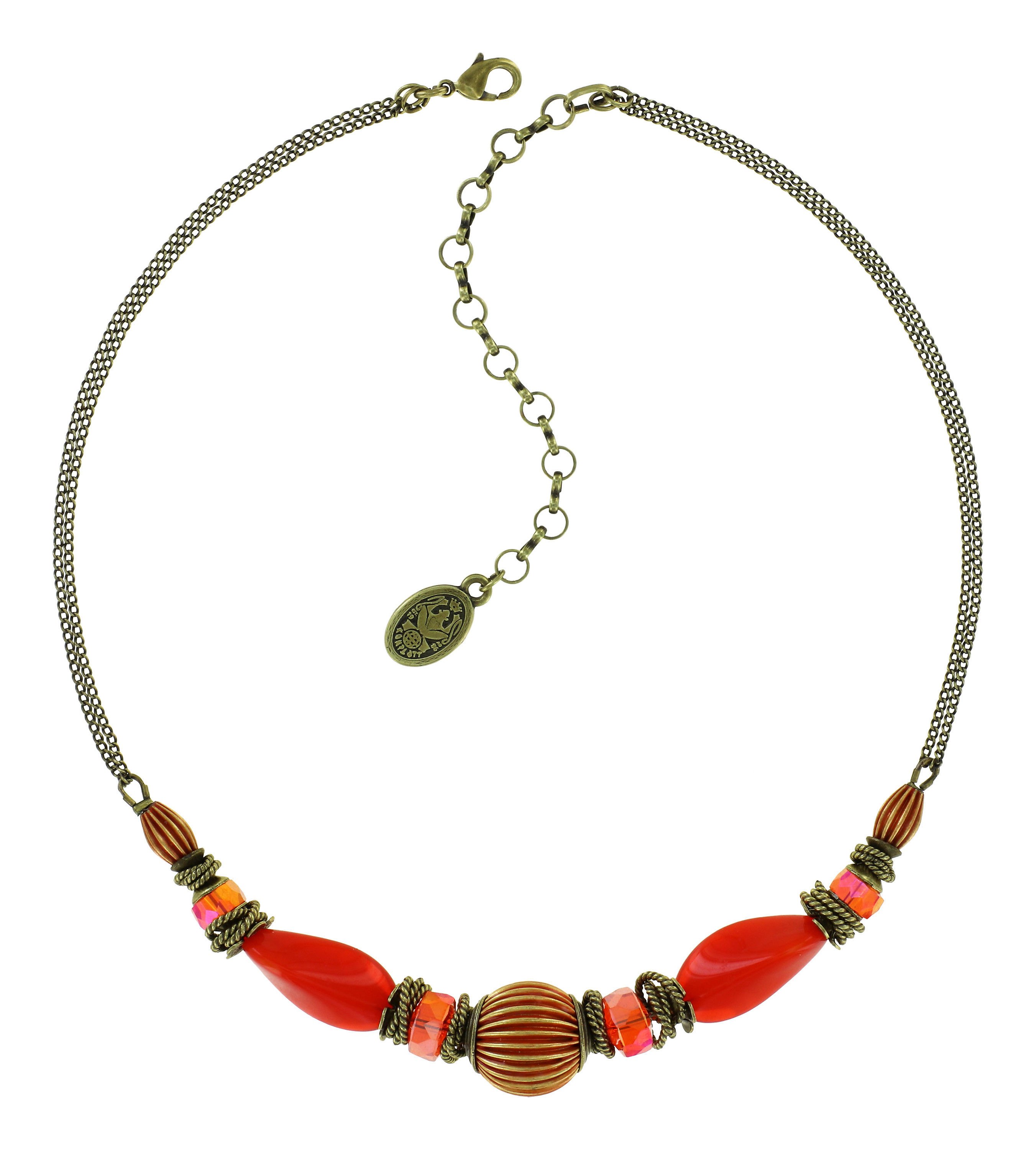 image for Necklace Tropical Candy deep orange orange 