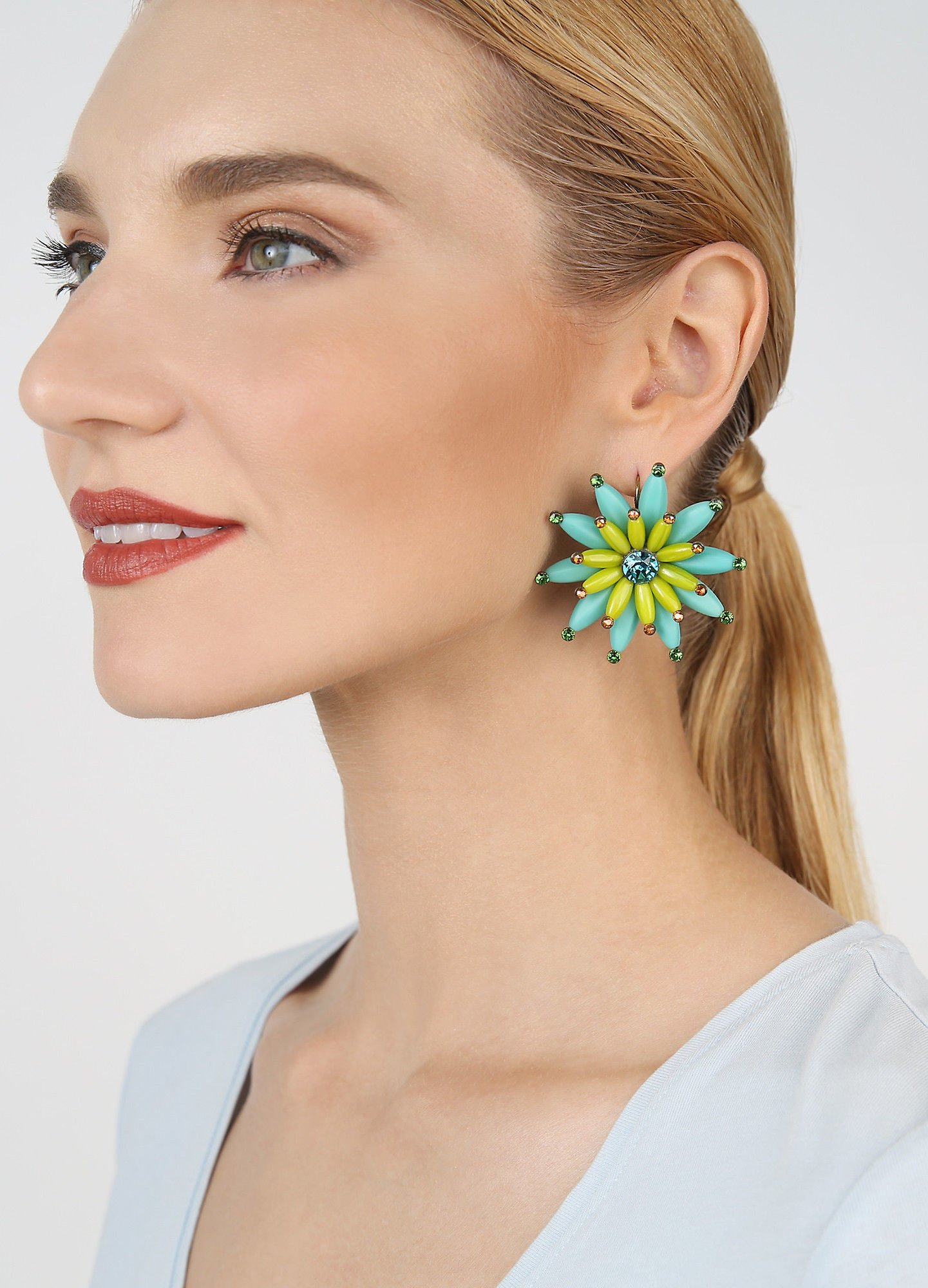 image pour Boucles d'oreilles Eurowire Daisy Riot Vert  size L