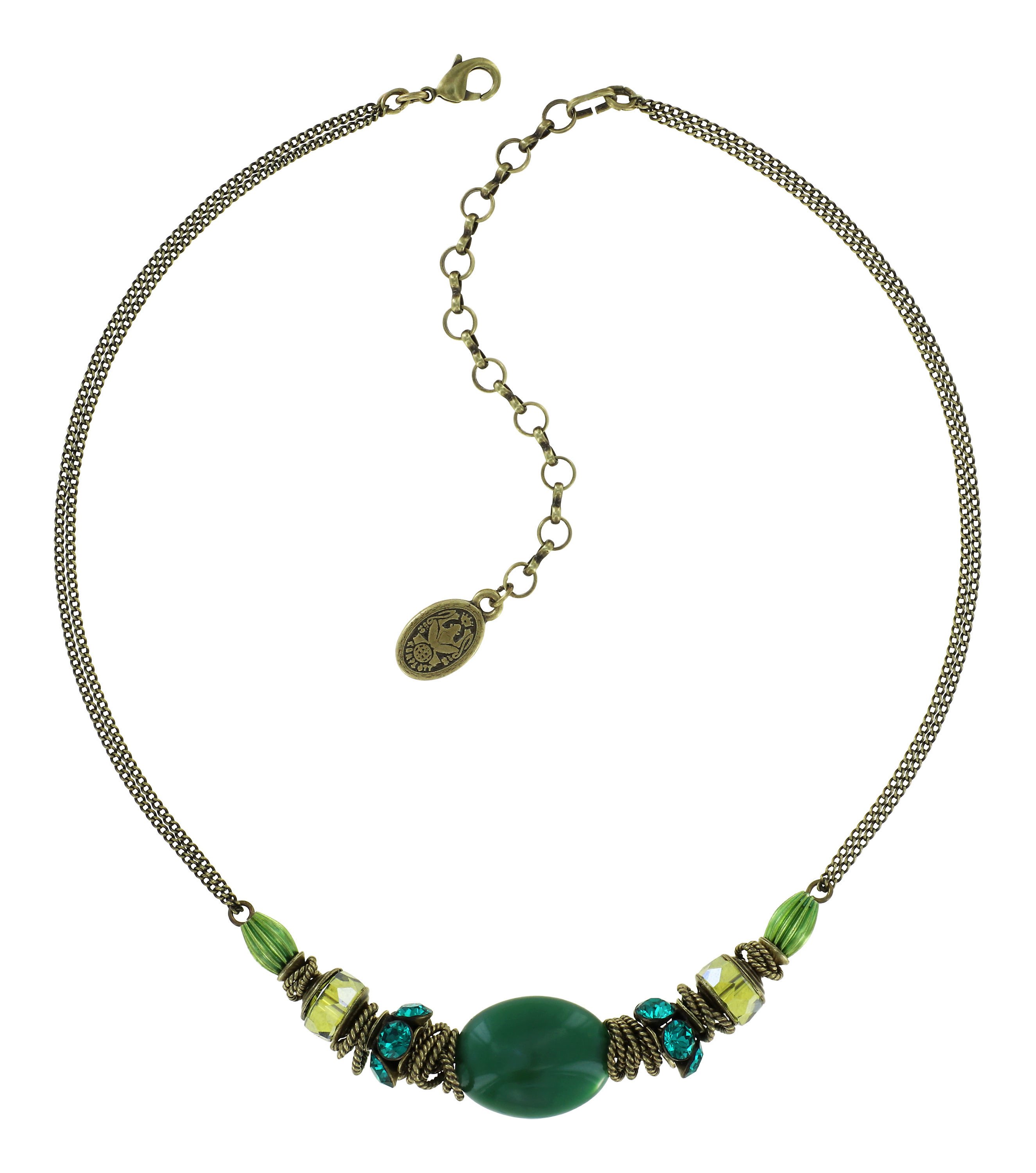 image for Necklace Tropical Candy seaweed greens Green 