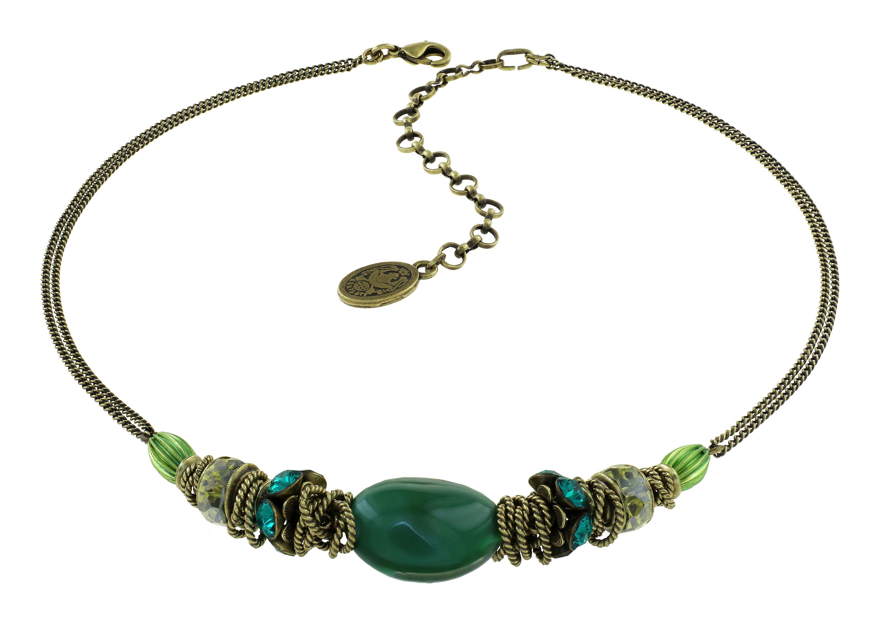 image for Necklace Tropical Candy seaweed greens Green 