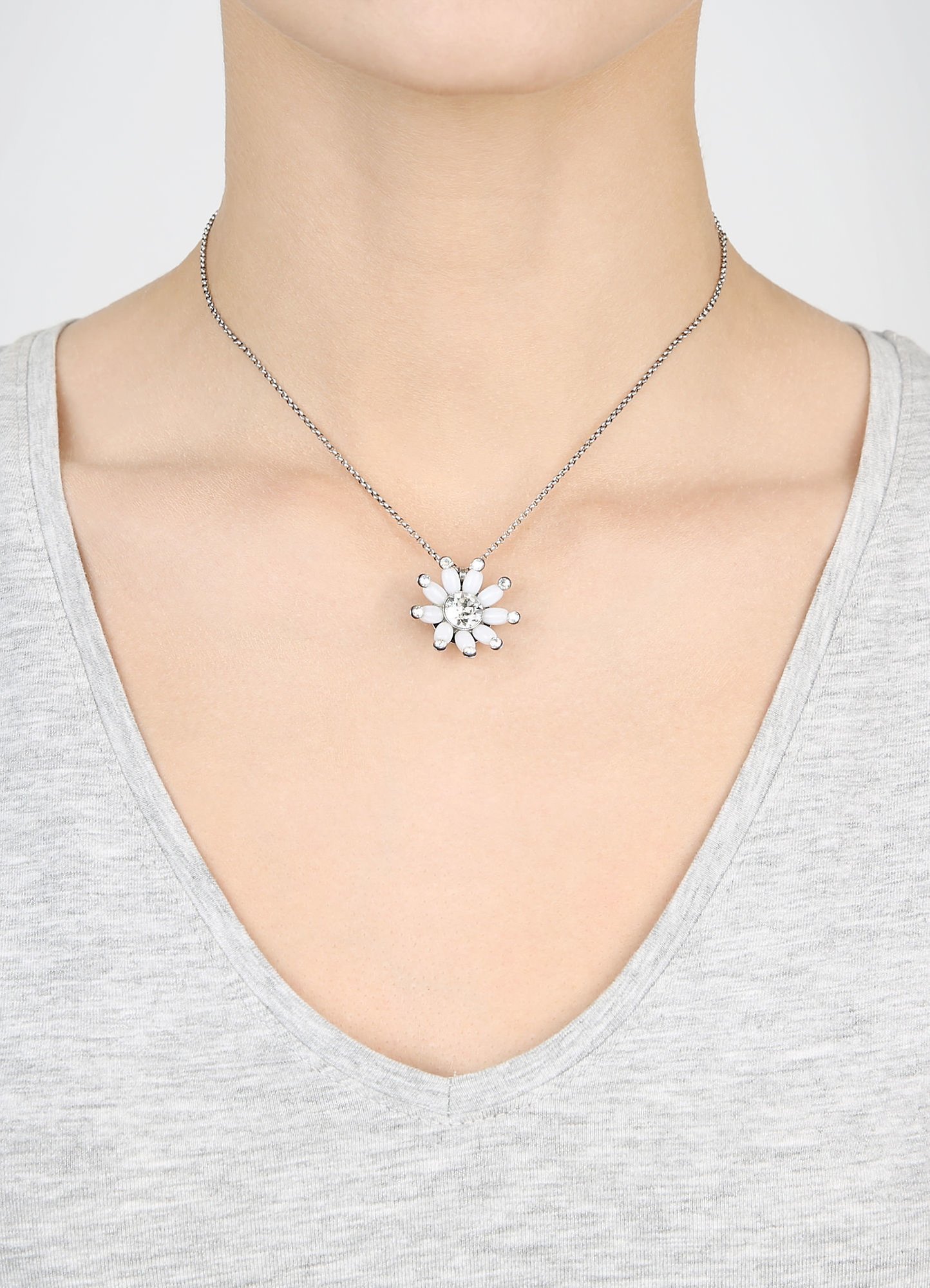 image for Necklace Pendant Daisy Riot White  size S