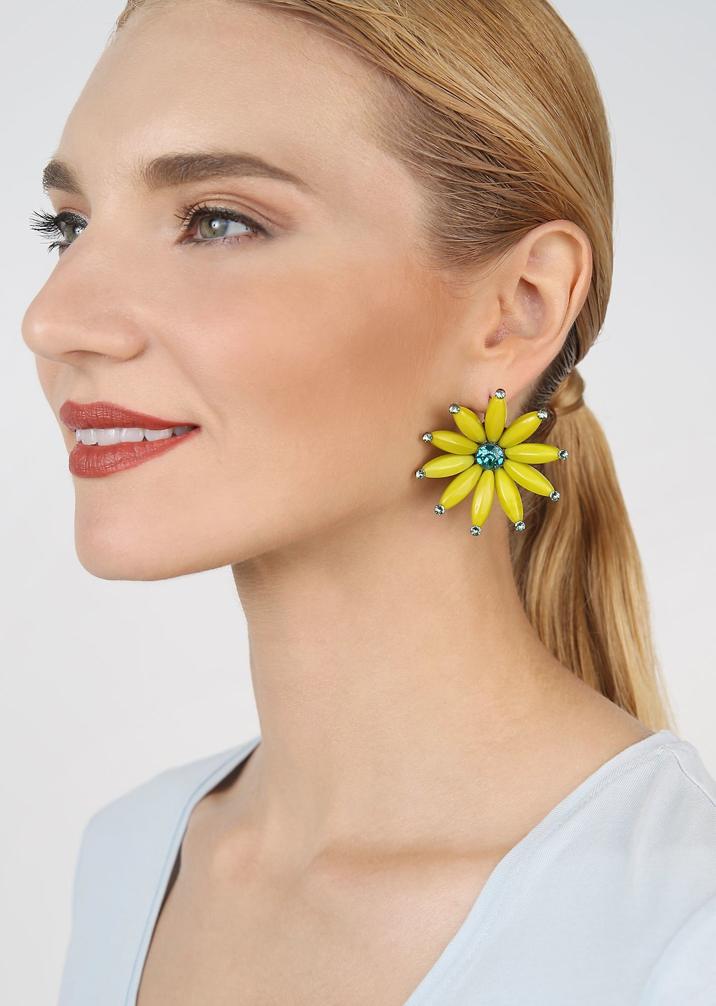 image pour Boucles d'oreilles Eurowire Daisy Riot Vert  