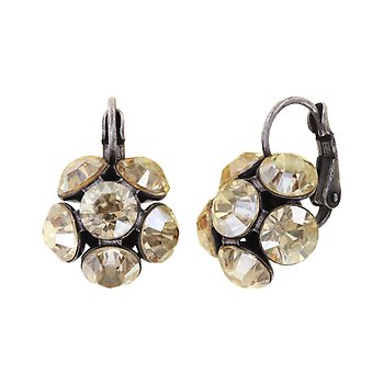 image pour Earring eurowire Disco Balls beige crystal golden shadow SS 29